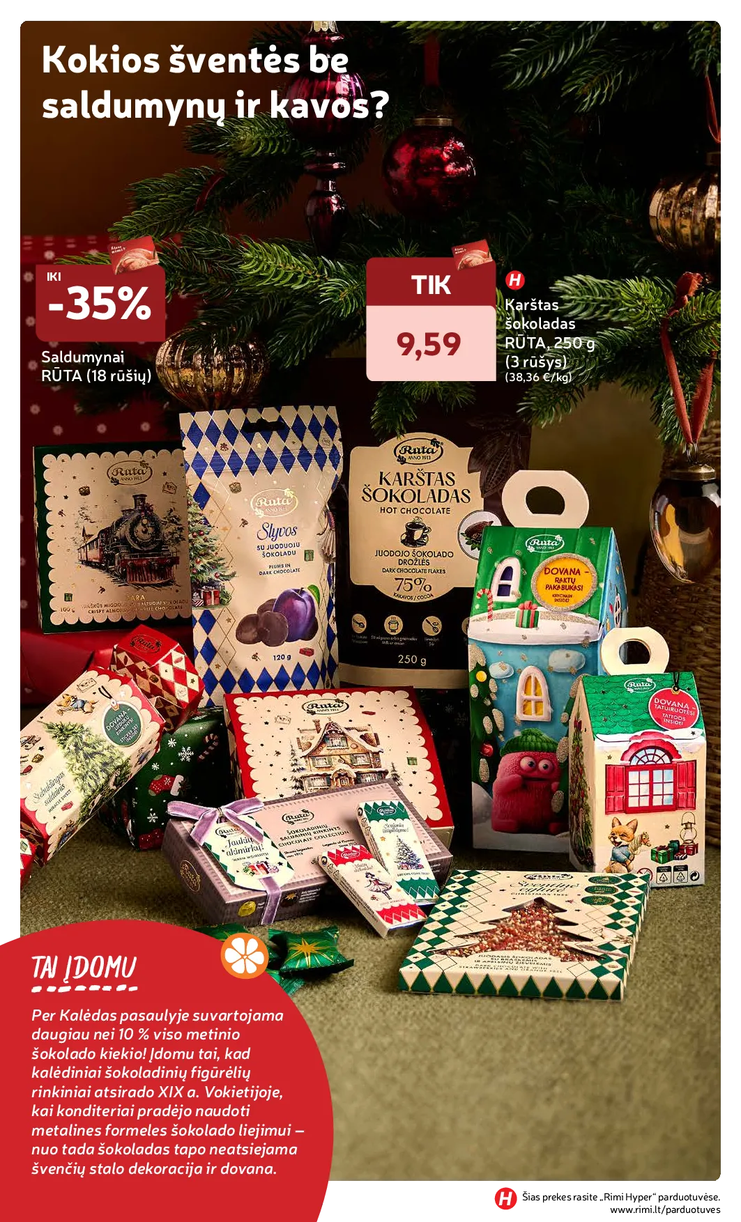 Rimi Žiemos ŠVENČIŲ maisto prekių katalogas 2025 – 50 psl.