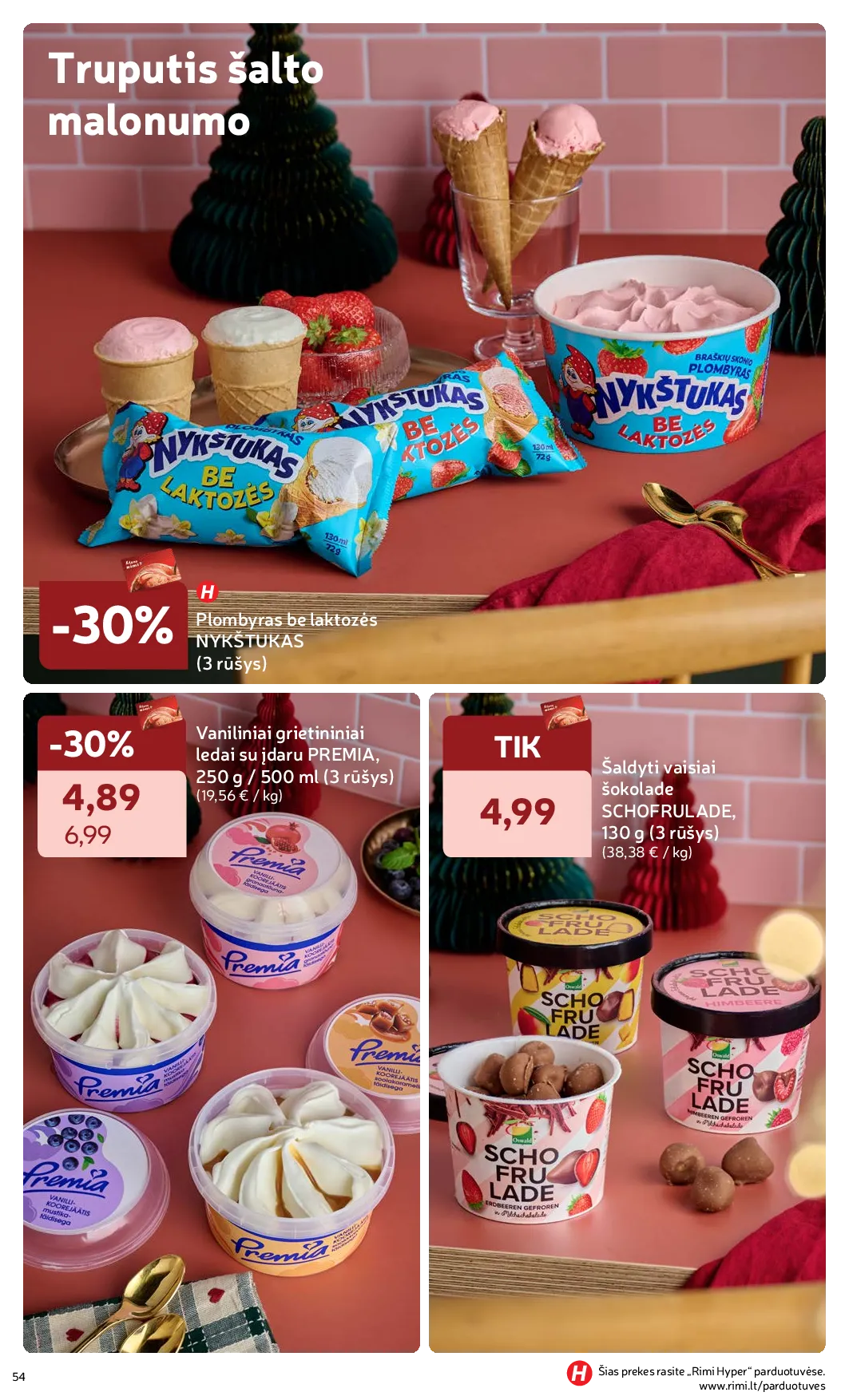 Rimi Žiemos ŠVENČIŲ maisto prekių katalogas 2025 – 54 psl.