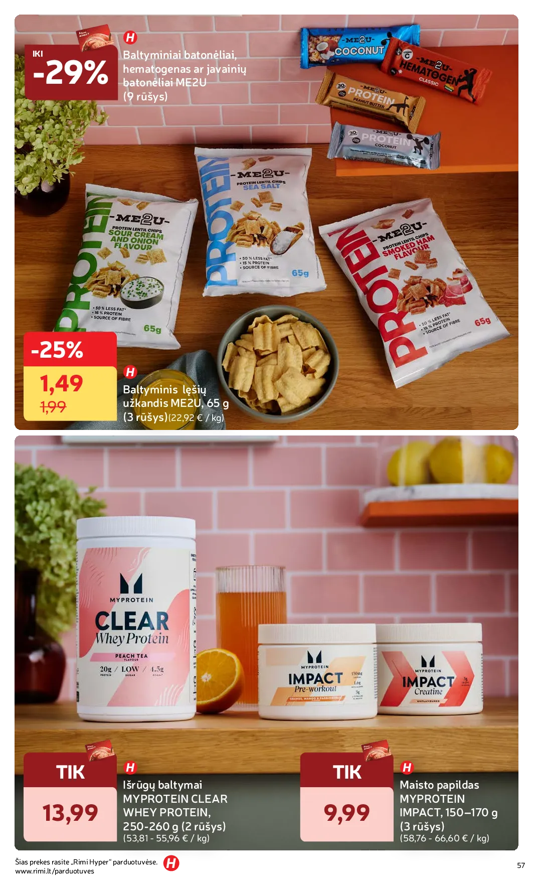 Rimi Žiemos ŠVENČIŲ maisto prekių katalogas 2025 – 57 psl.