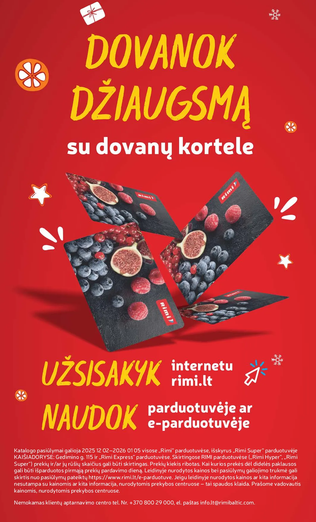 Rimi Žiemos ŠVENČIŲ maisto prekių katalogas 2025 – 68 psl.