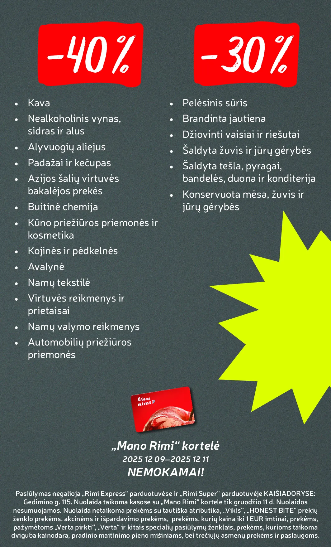 Rimi Savaitinis akcijų leidinys Nr. 50 – 3 psl.