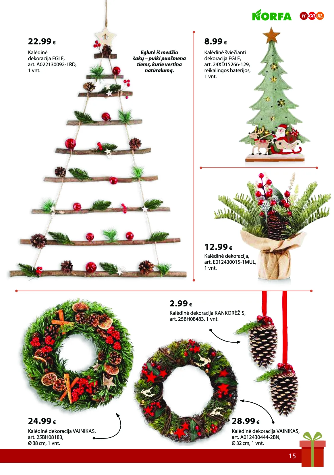 Norfa IŠSIRINK SAVO KALĖDAS – 15 psl.