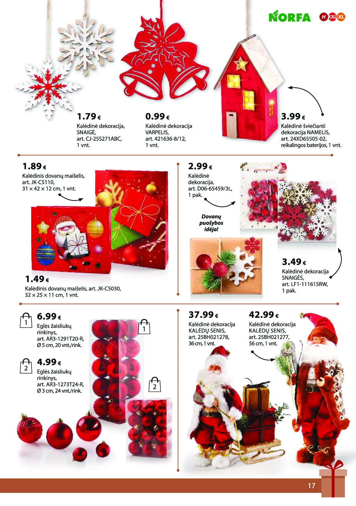 Norfa IŠSIRINK SAVO KALĖDAS – 17 psl.