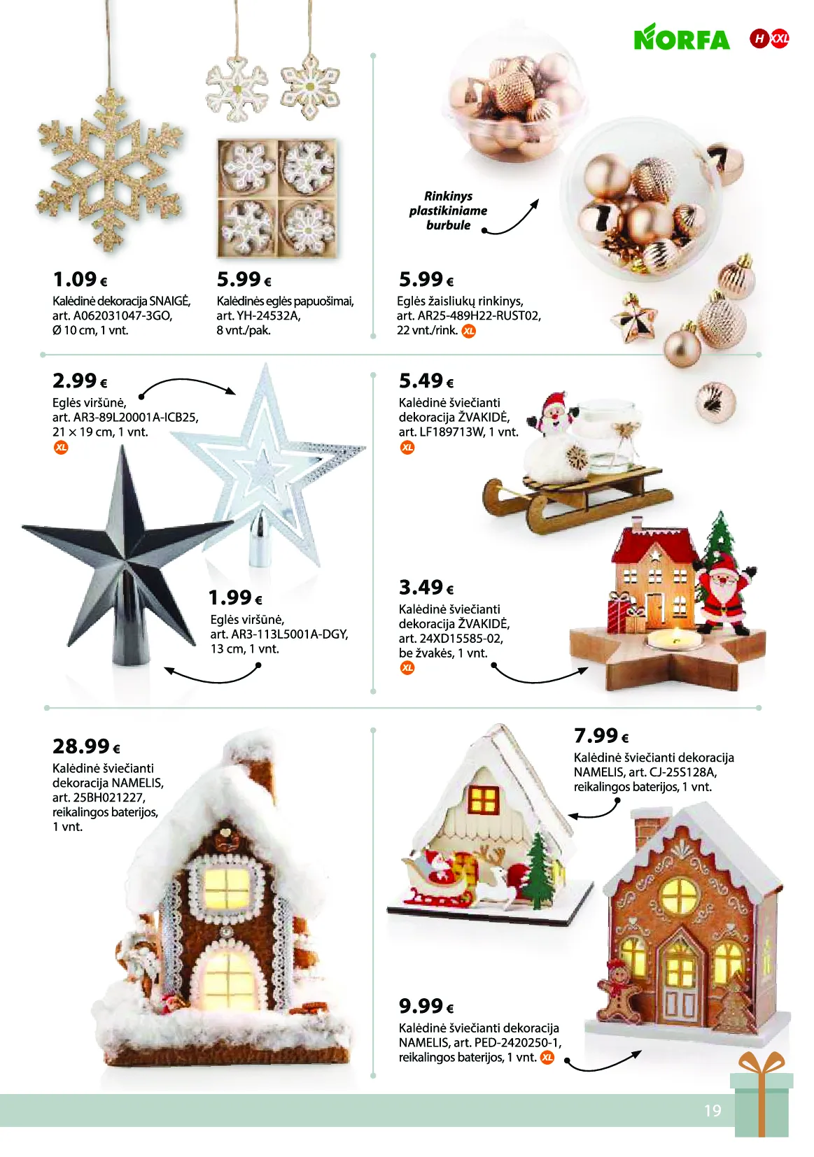 Norfa IŠSIRINK SAVO KALĖDAS – 19 psl.