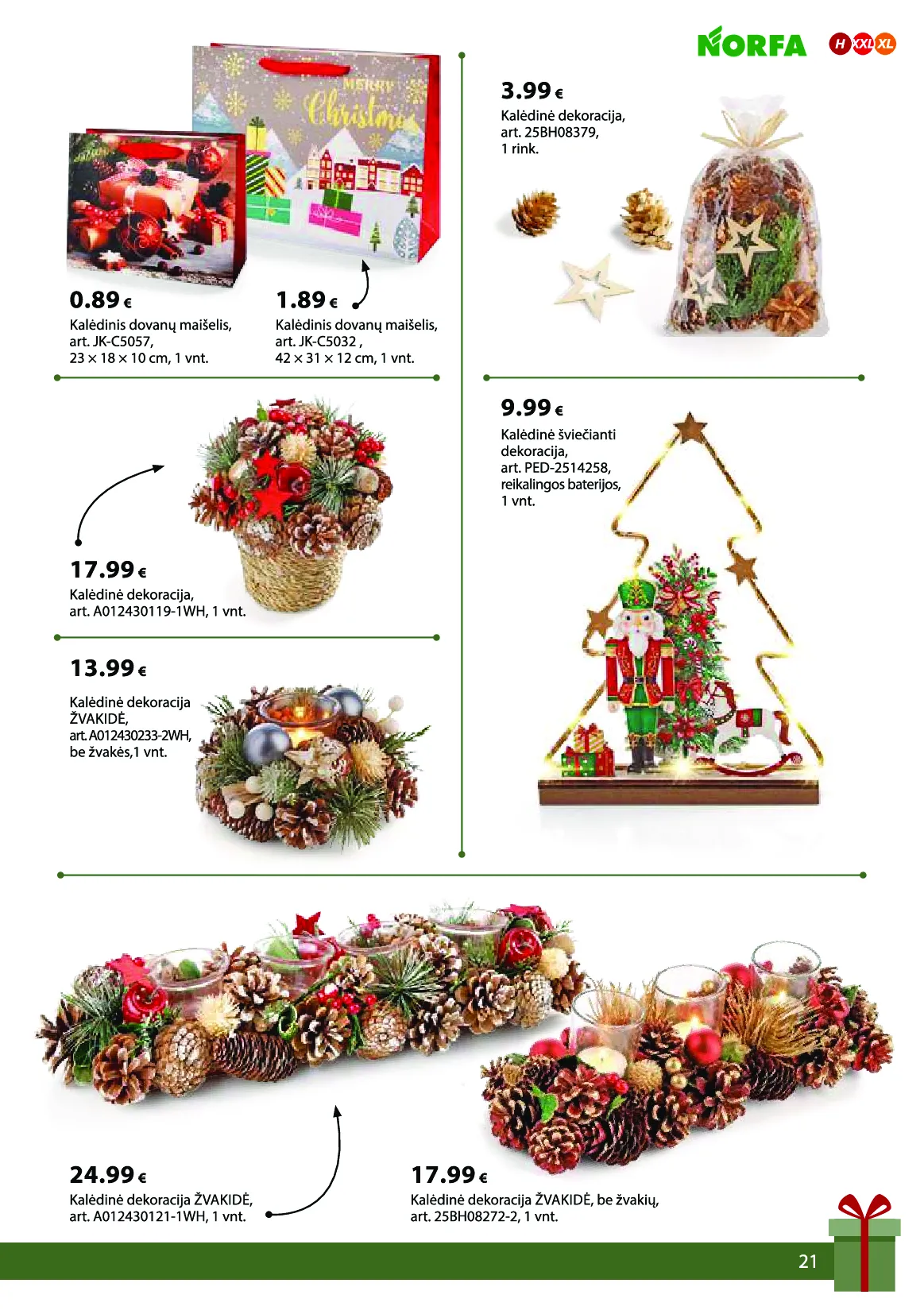Norfa IŠSIRINK SAVO KALĖDAS – 21 psl.