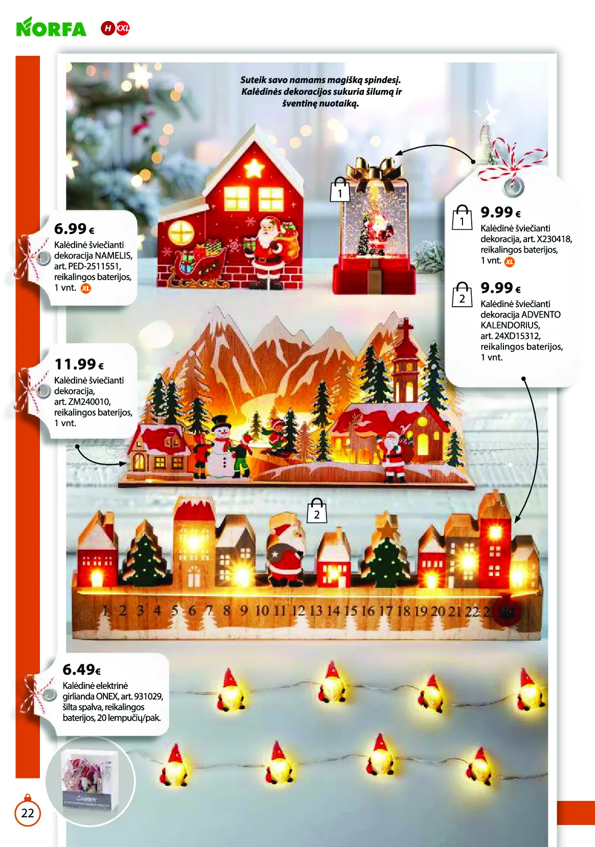 Norfa IŠSIRINK SAVO KALĖDAS – 22 psl.