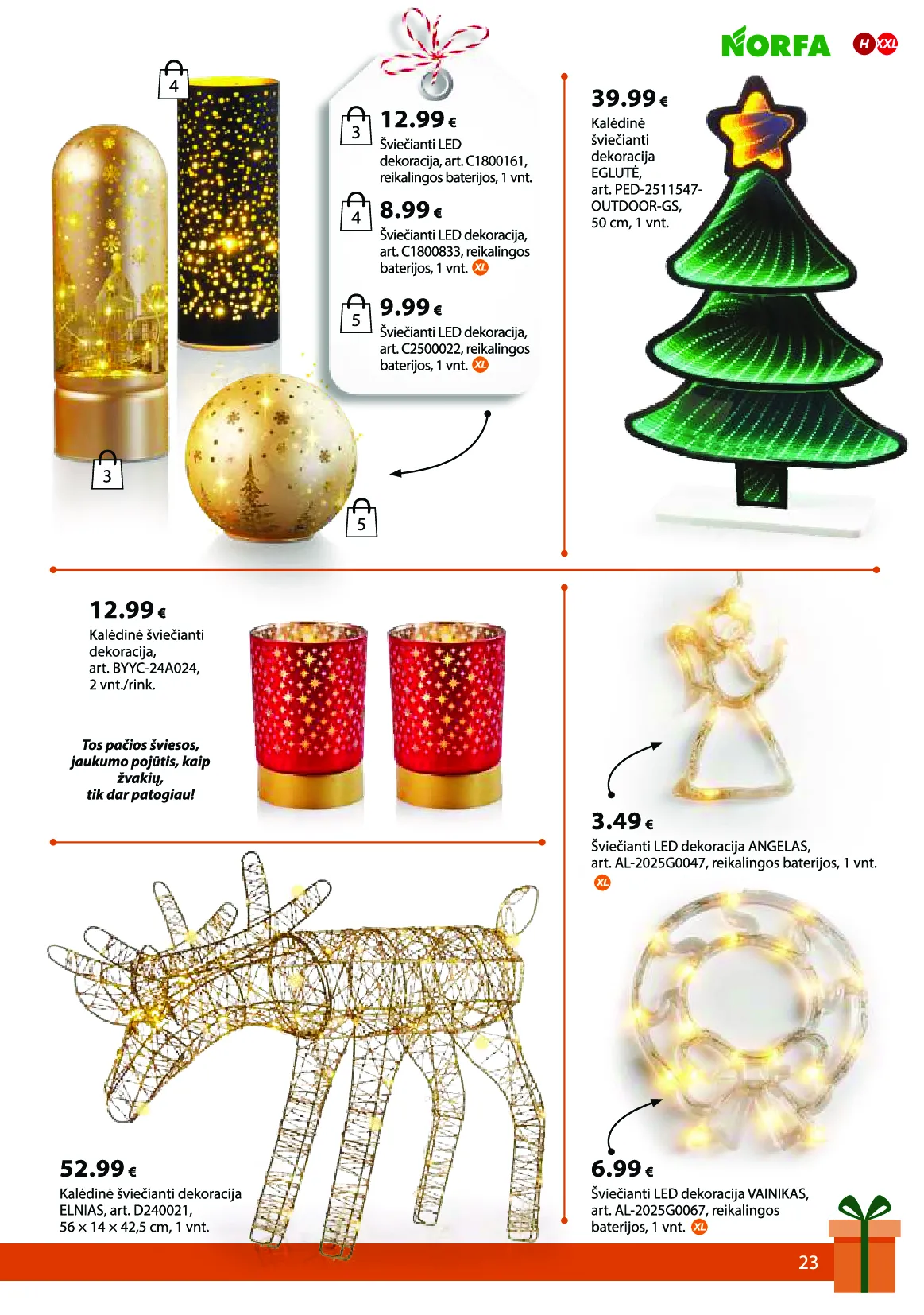 Norfa IŠSIRINK SAVO KALĖDAS – 23 psl.