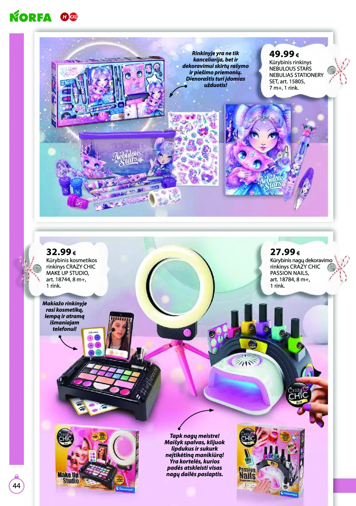 Norfa IŠSIRINK SAVO KALĖDAS – 44 psl.