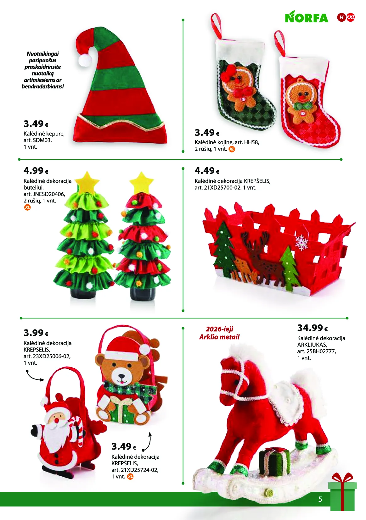 Norfa IŠSIRINK SAVO KALĖDAS – 5 psl.