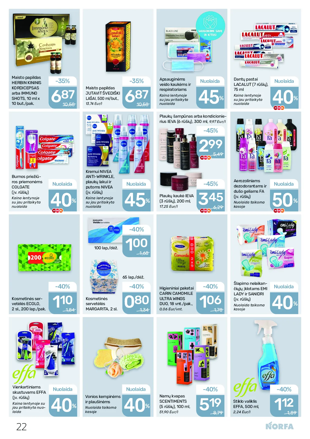 Norfa akcijų leidinys nr. 26 – 22 psl.