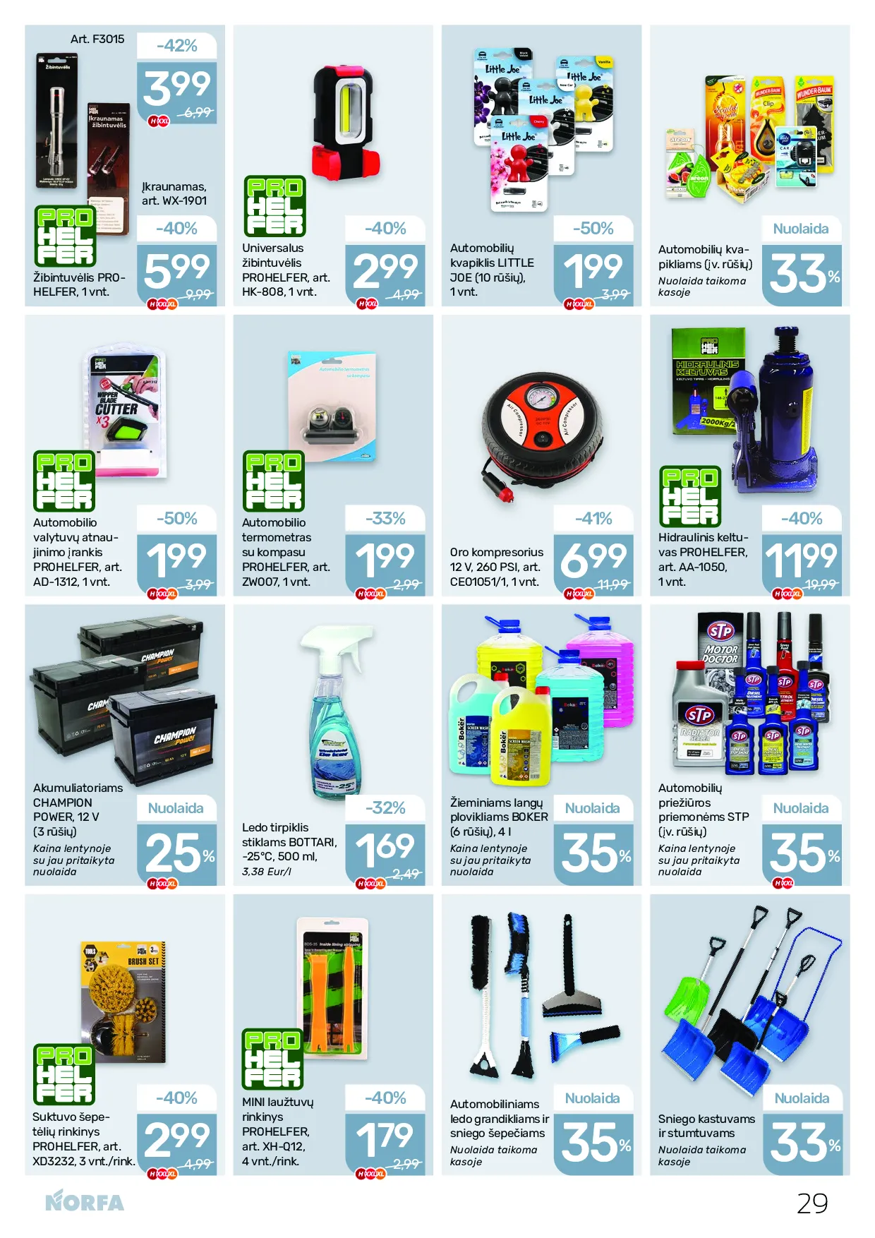 Norfa akcijų leidinys nr. 26 – 29 psl.