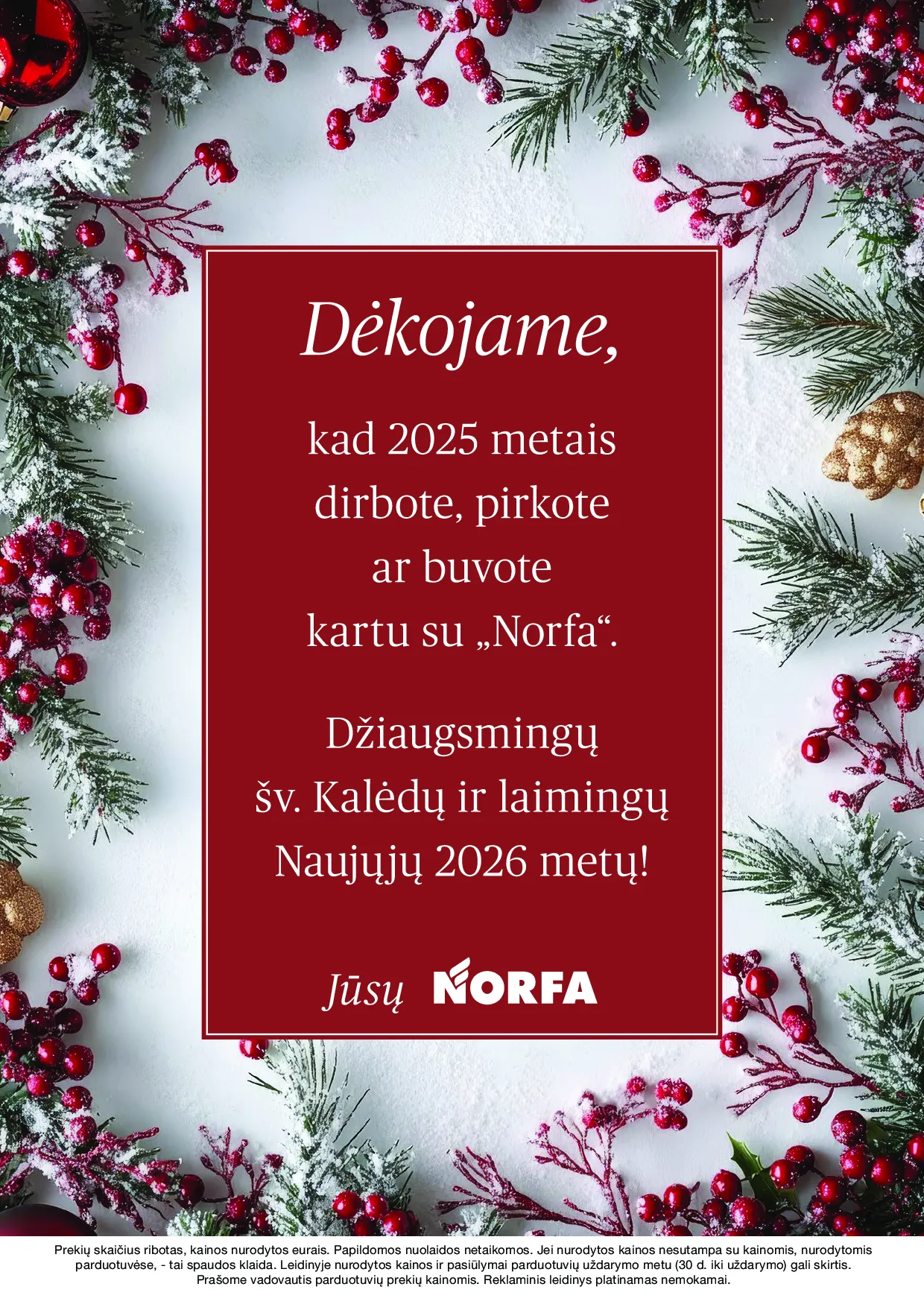 Norfa akcijų leidinys nr. 26 – 32 psl.
