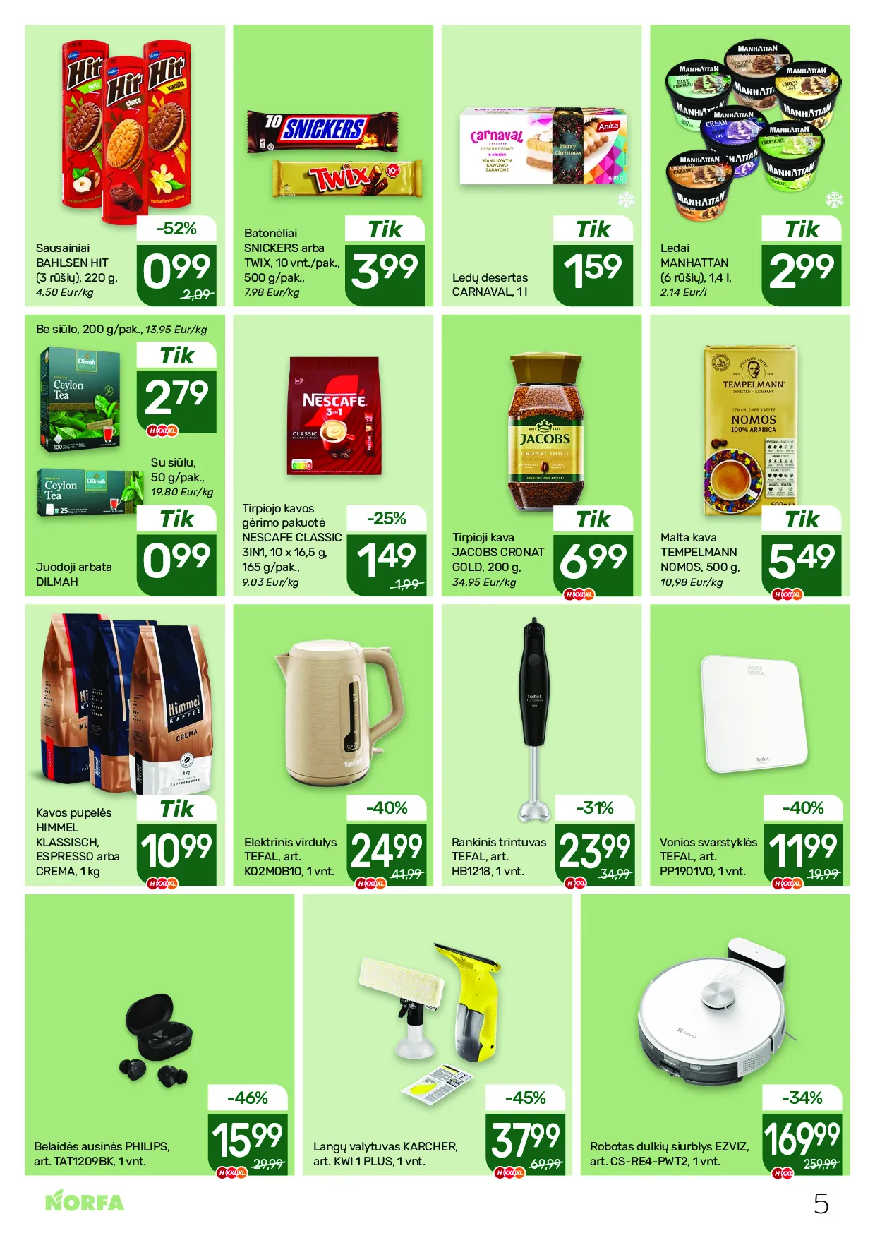 Norfa akcijų leidinys nr. 26 – 5 psl.