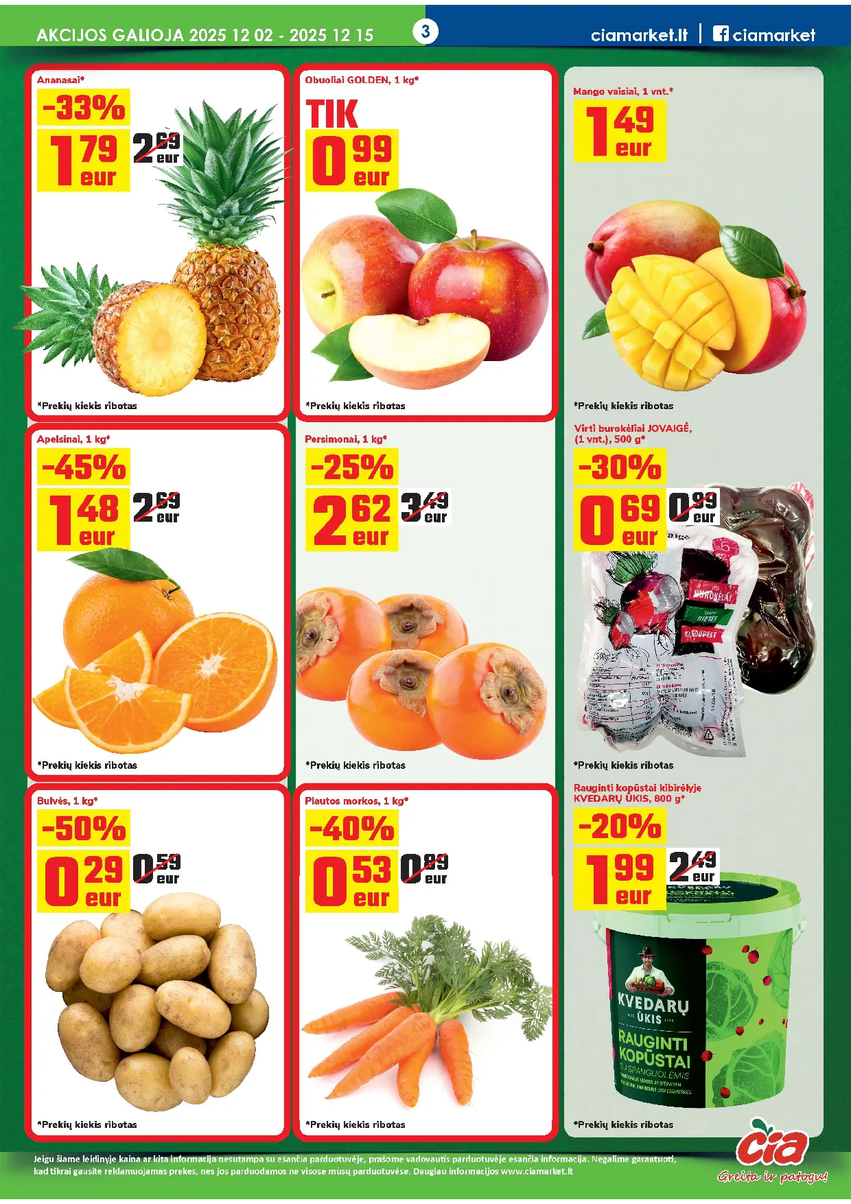 ČIA MARKET akcijų leidinys Nr. 24 (74) – 3 psl.