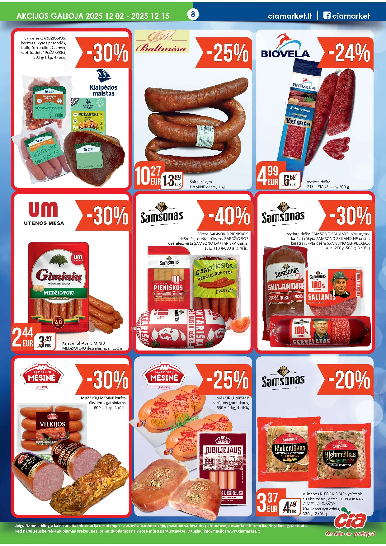 ČIA MARKET akcijų leidinys Nr. 24 (74) – 8 psl.
