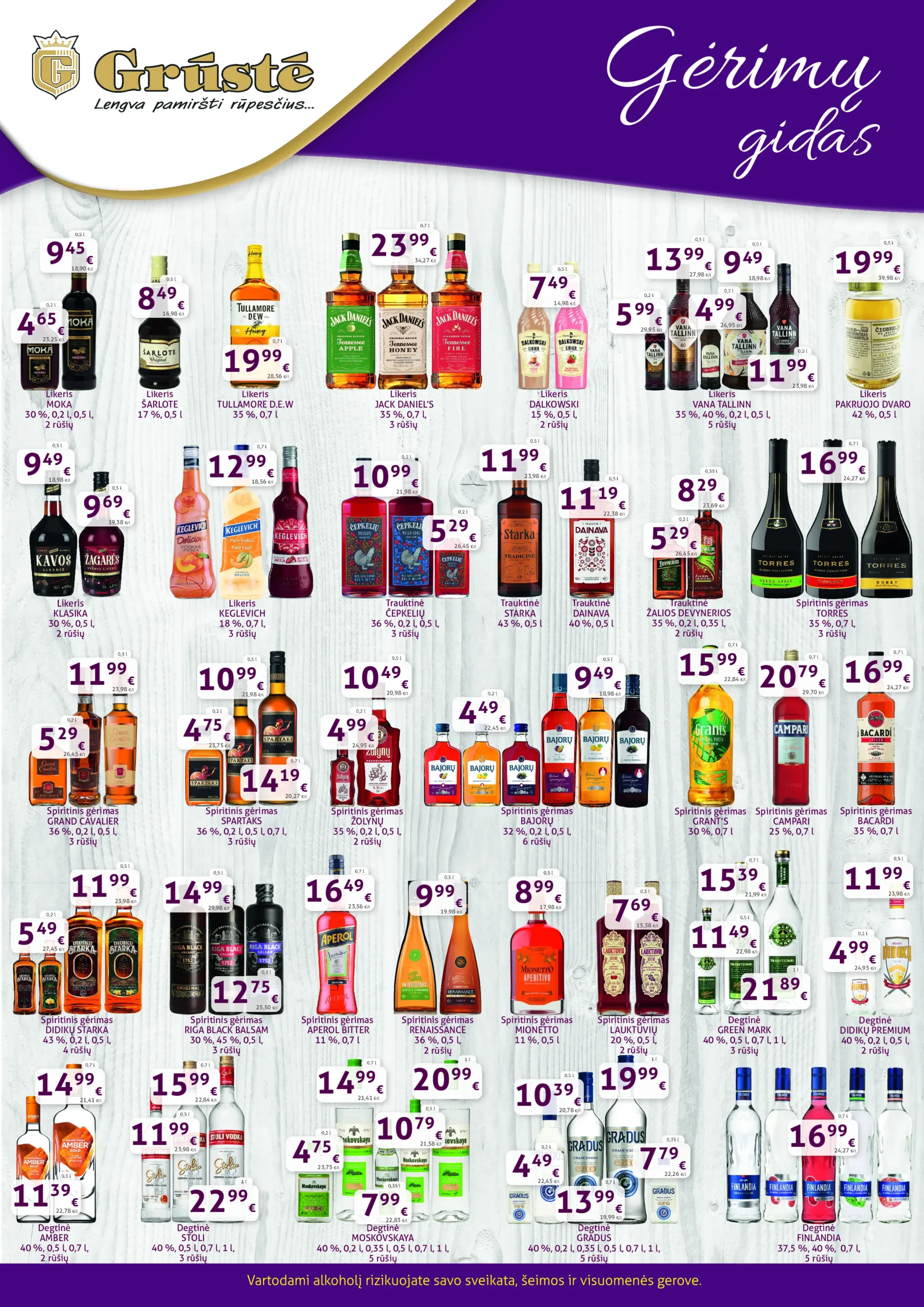 GRŪSTĖ gėrimų gidas – 2 psl.