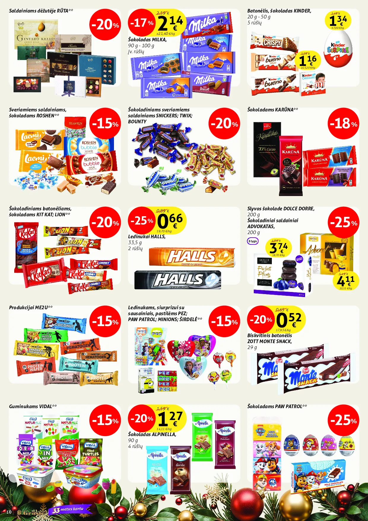 Grūstė akcijų leidinys Nr. 33 – 10 psl.