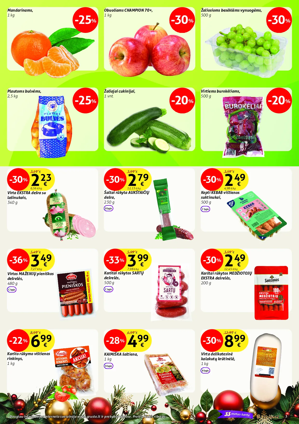 Grūstė akcijų leidinys Nr. 33 – 3 psl.