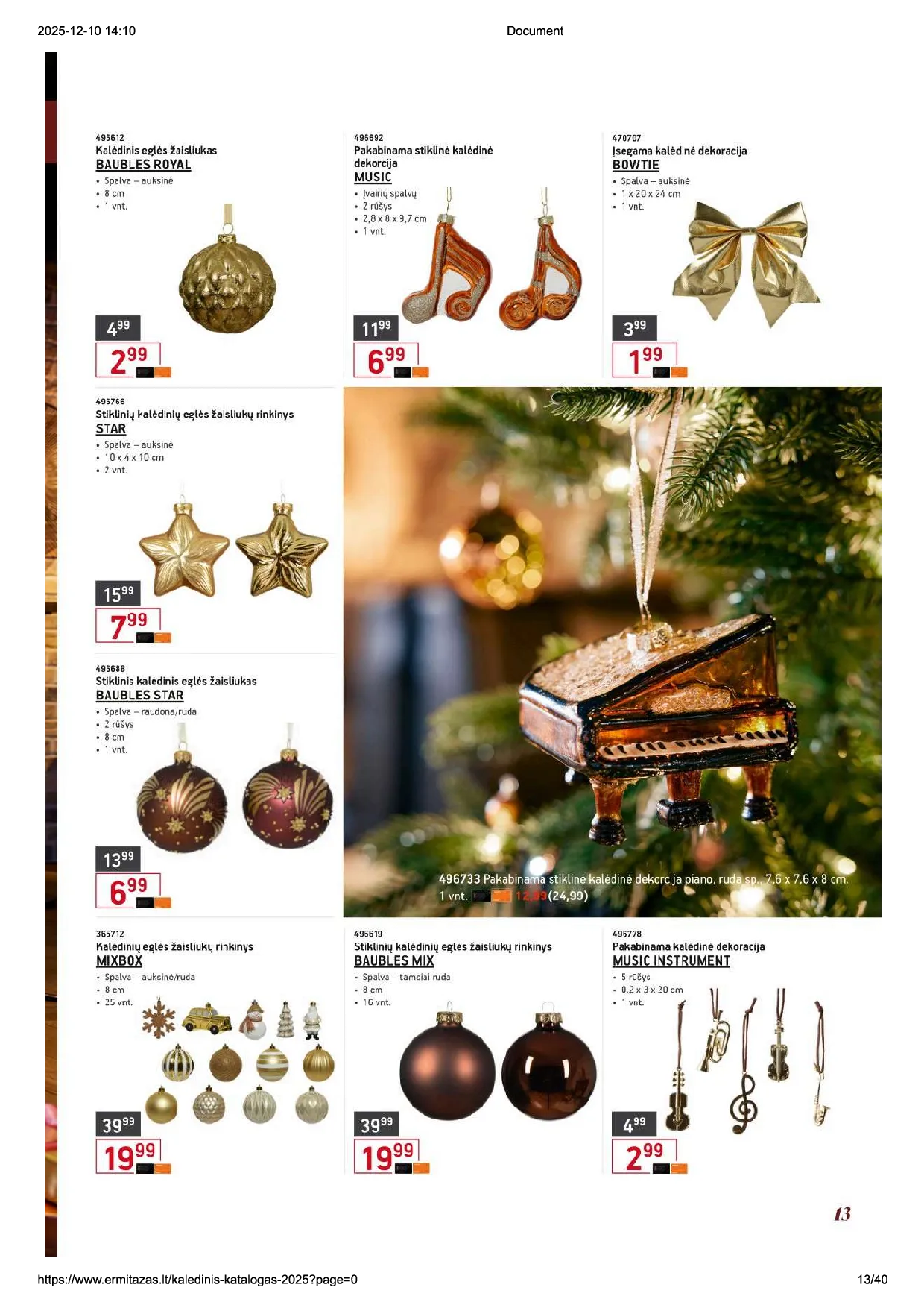 Ermitažo Kalėdinis katalogas – 13 psl.