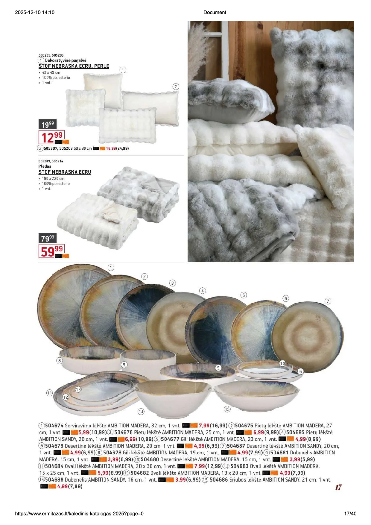 Ermitažo Kalėdinis katalogas – 17 psl.