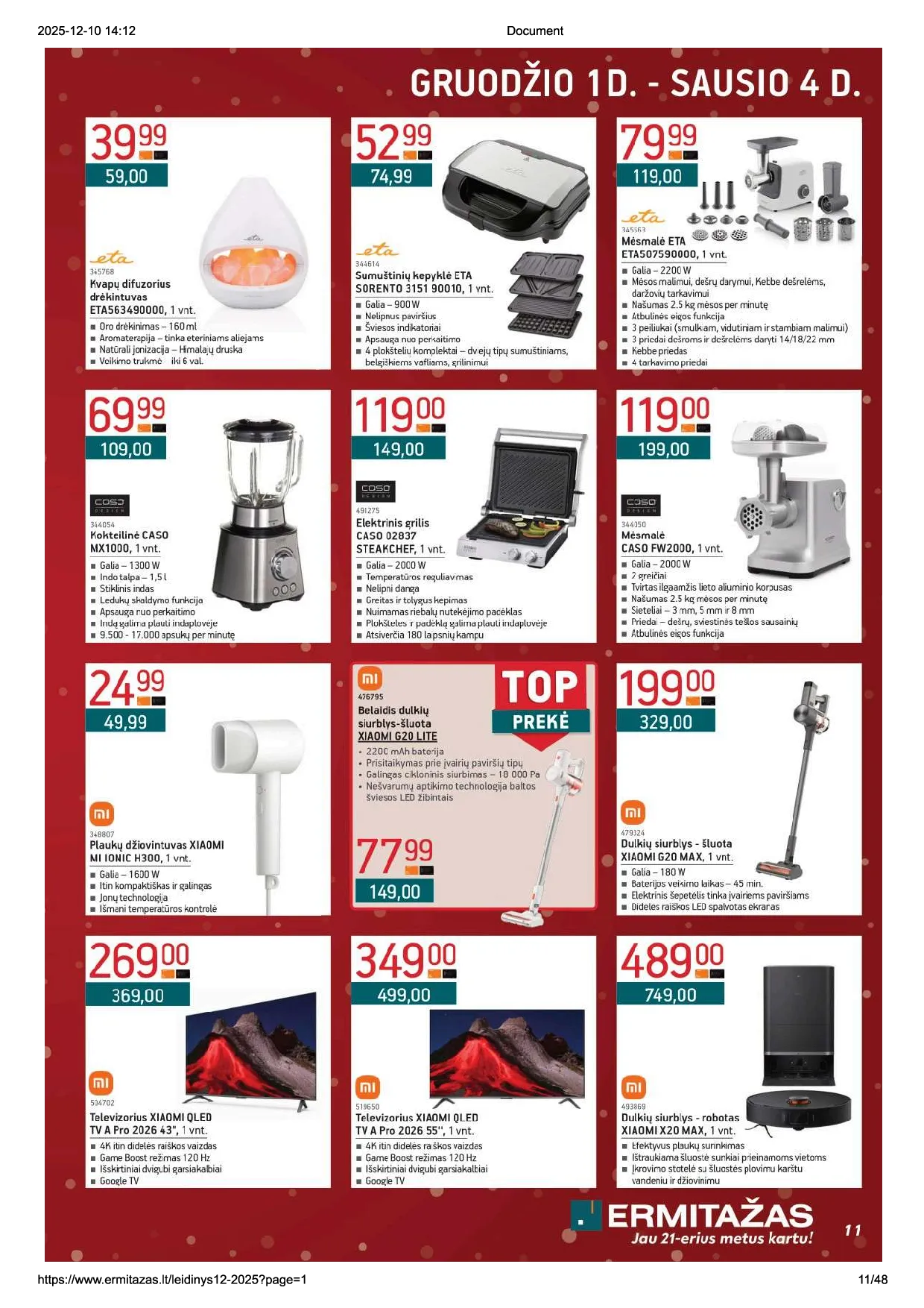 Ermitažo akcijų leidinys nr. 12 – 11 psl.