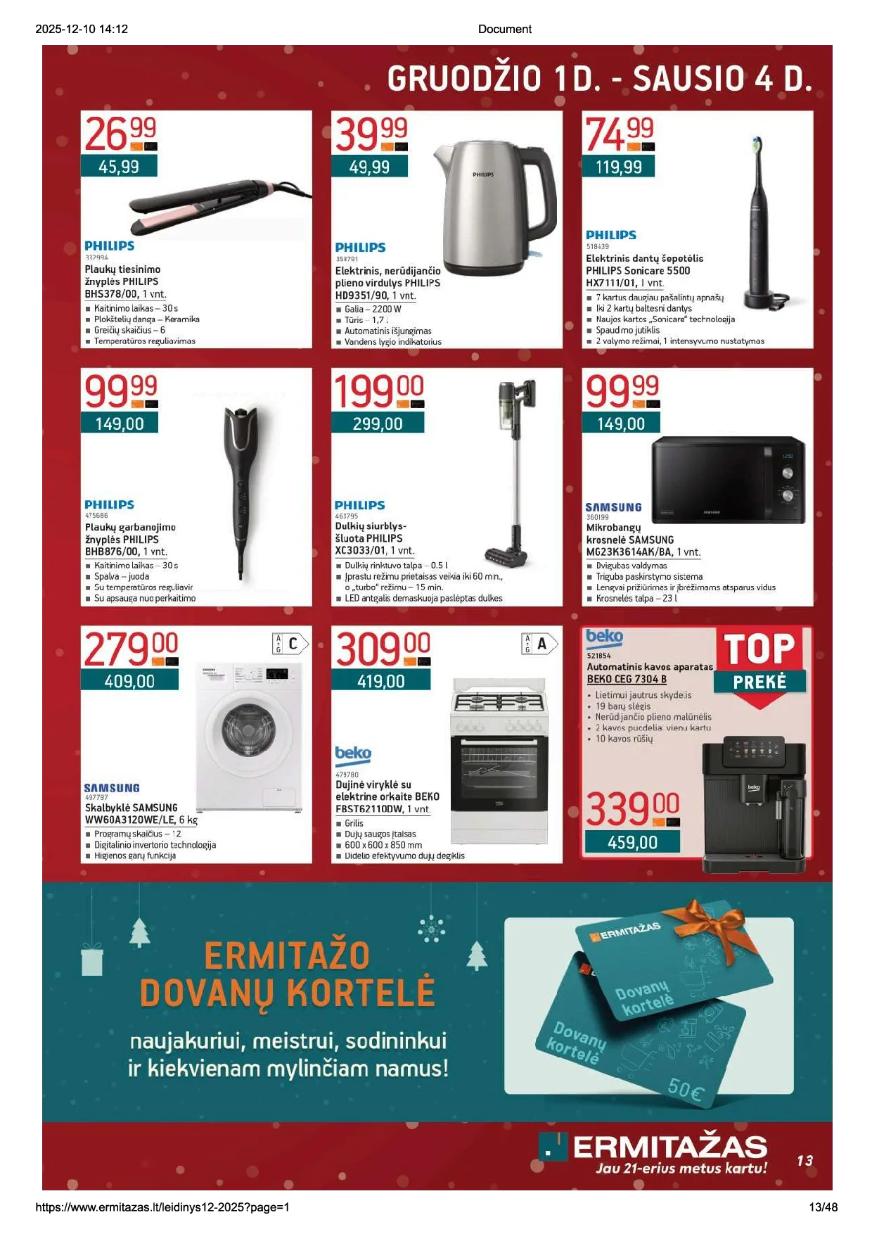 Ermitažo akcijų leidinys nr. 12 – 13 psl.