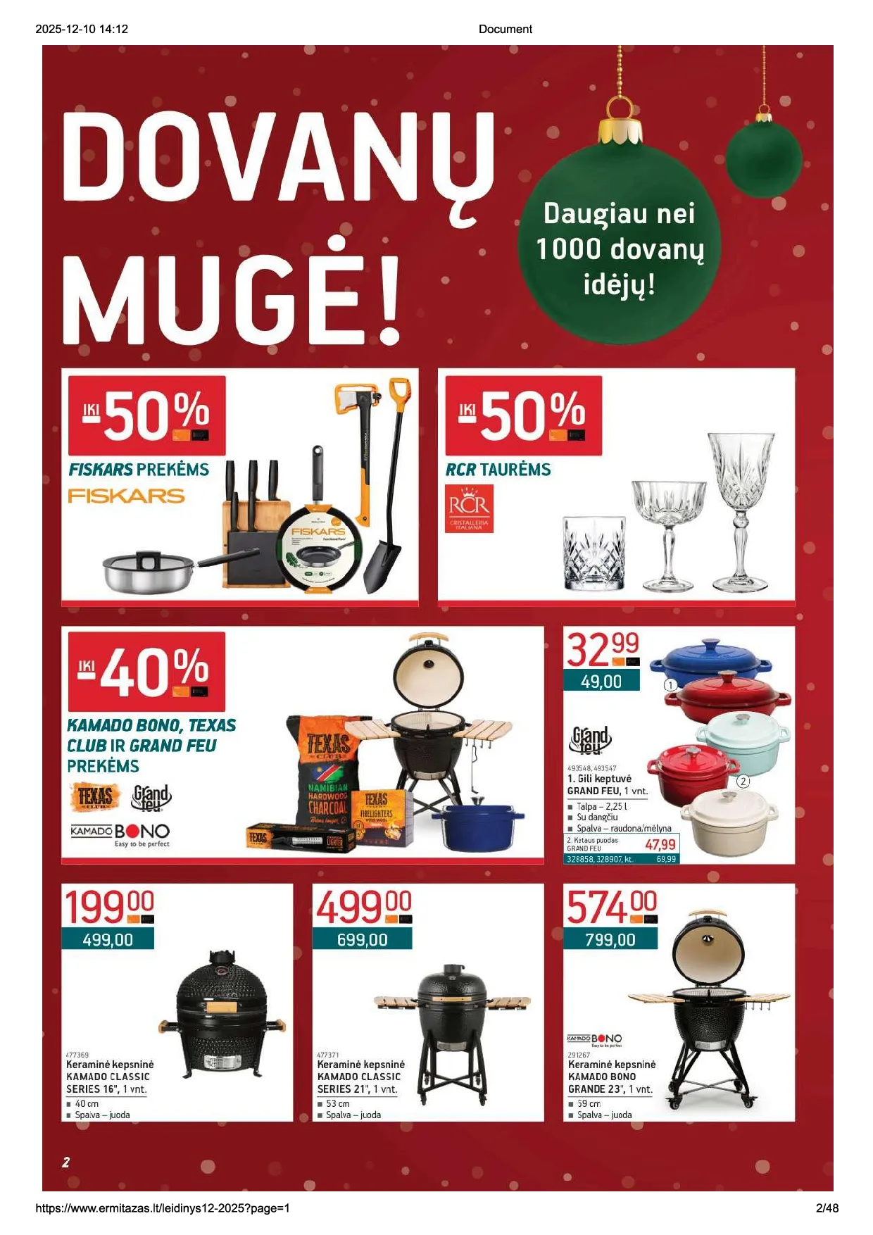 Ermitažo akcijų leidinys nr. 12 – 2 psl.