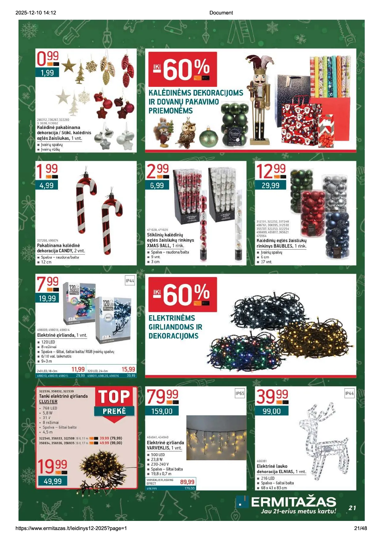 Ermitažo akcijų leidinys nr. 12 – 21 psl.