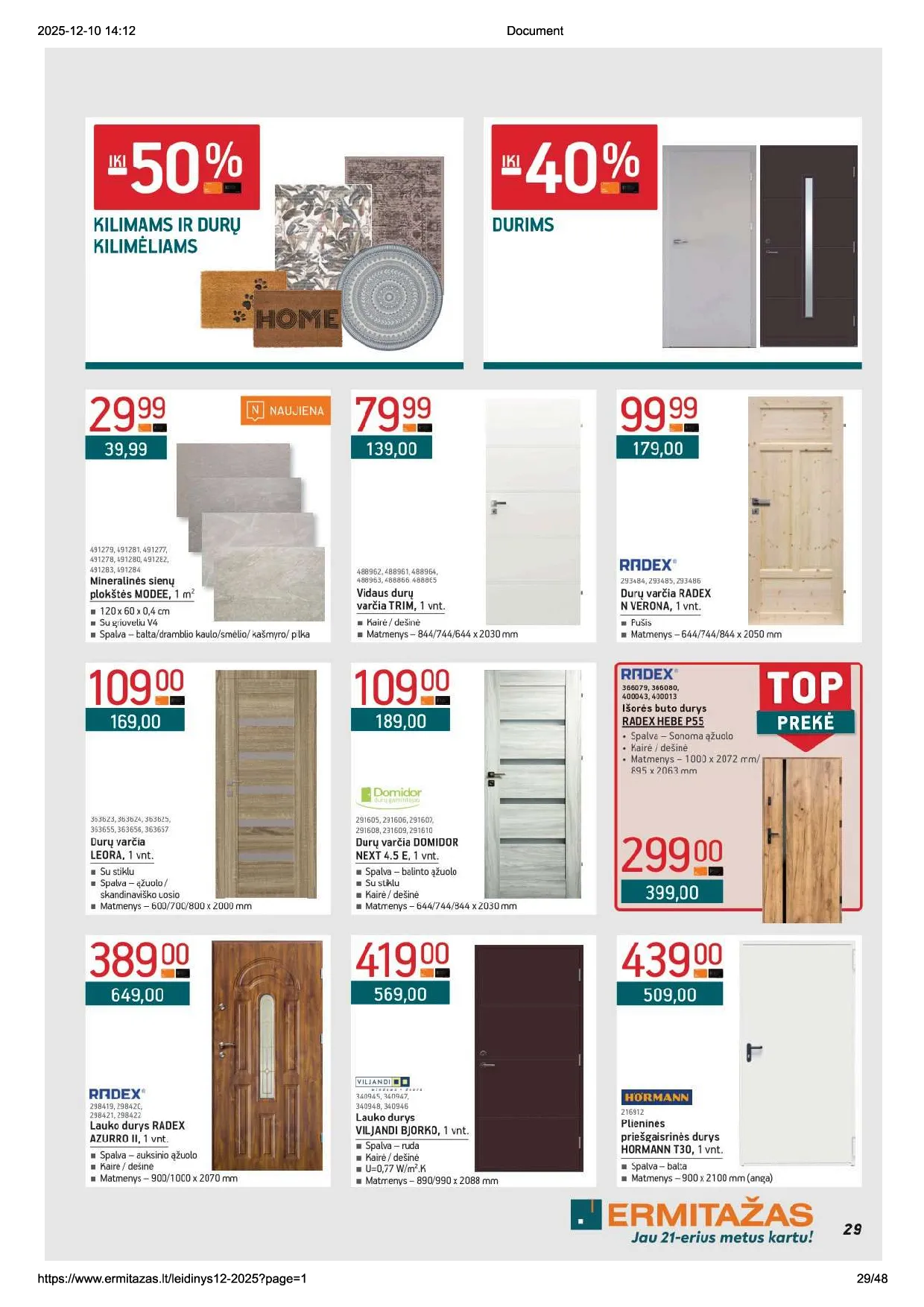 Ermitažo akcijų leidinys nr. 12 – 29 psl.