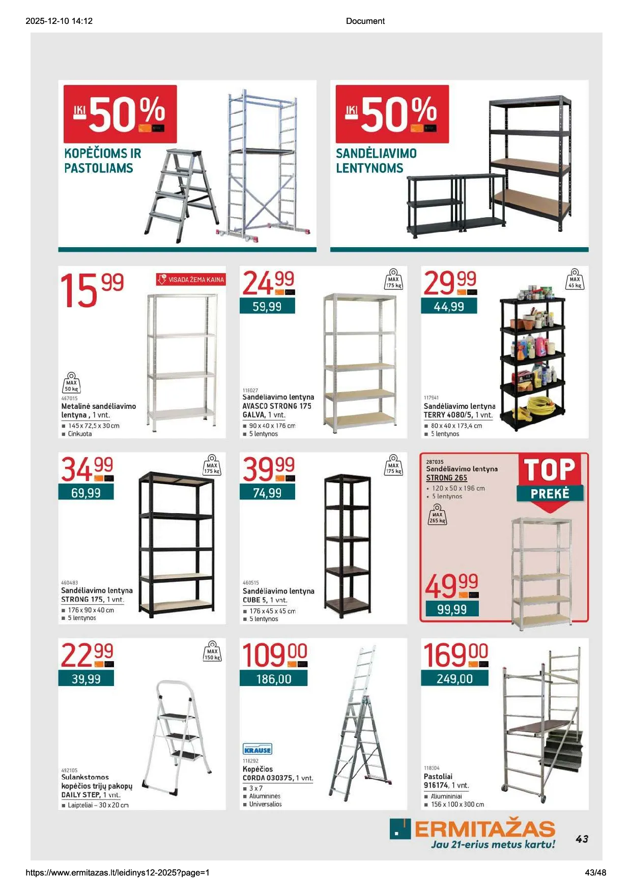 Ermitažo akcijų leidinys nr. 12 – 43 psl.