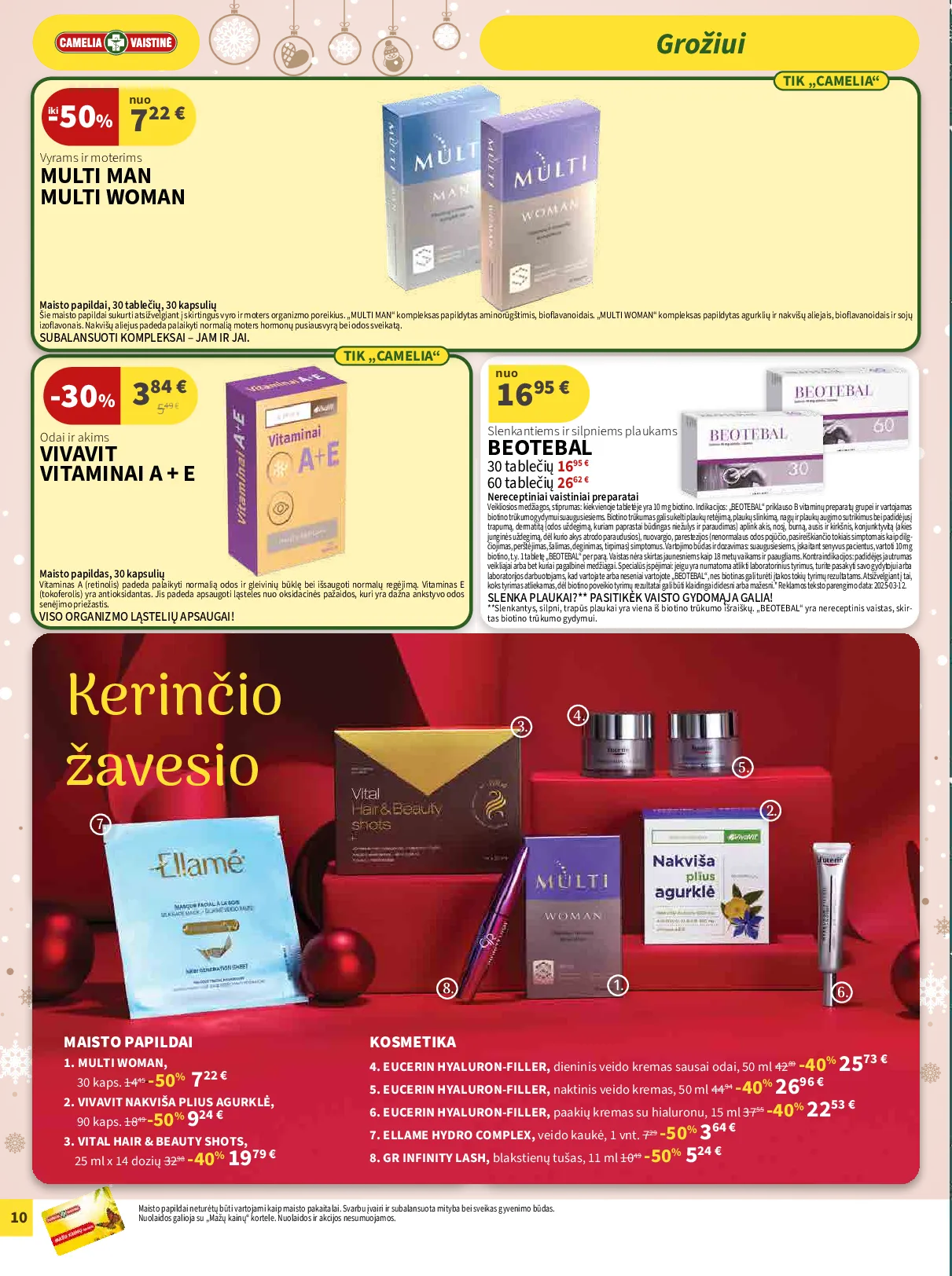 Camelia akcijų leidinys – 10 psl.