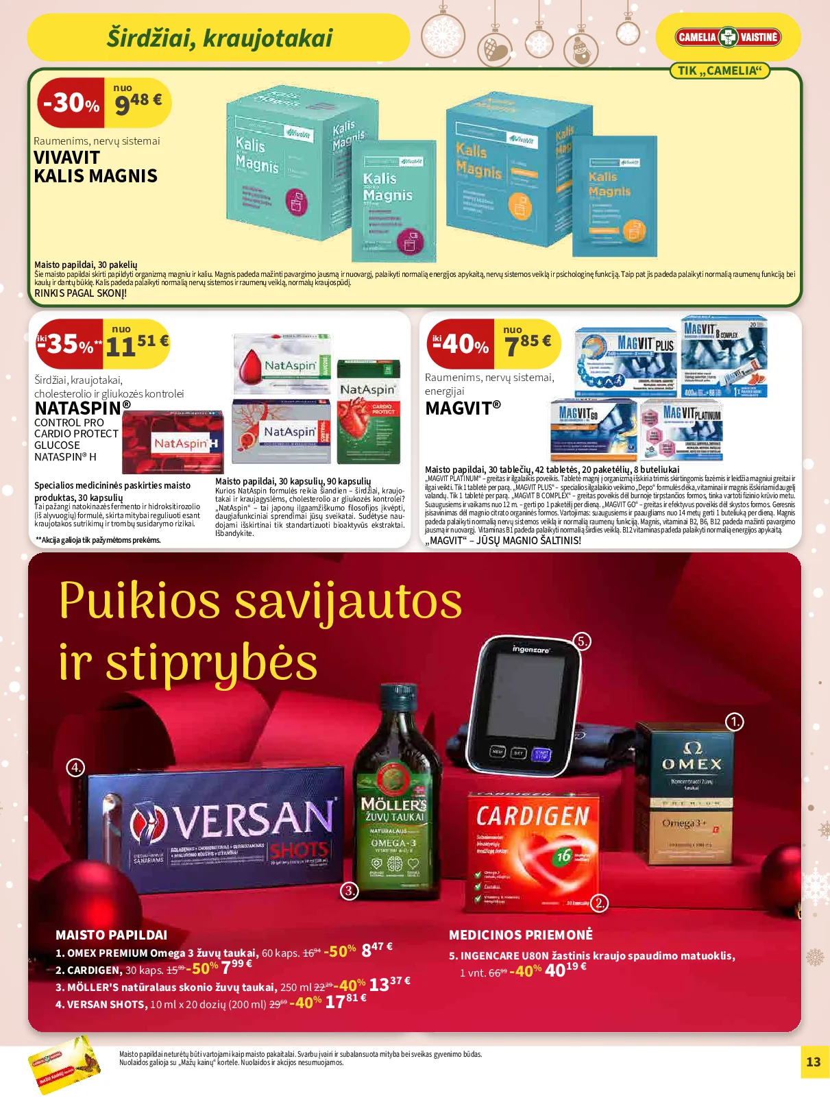 Camelia akcijų leidinys – 13 psl.