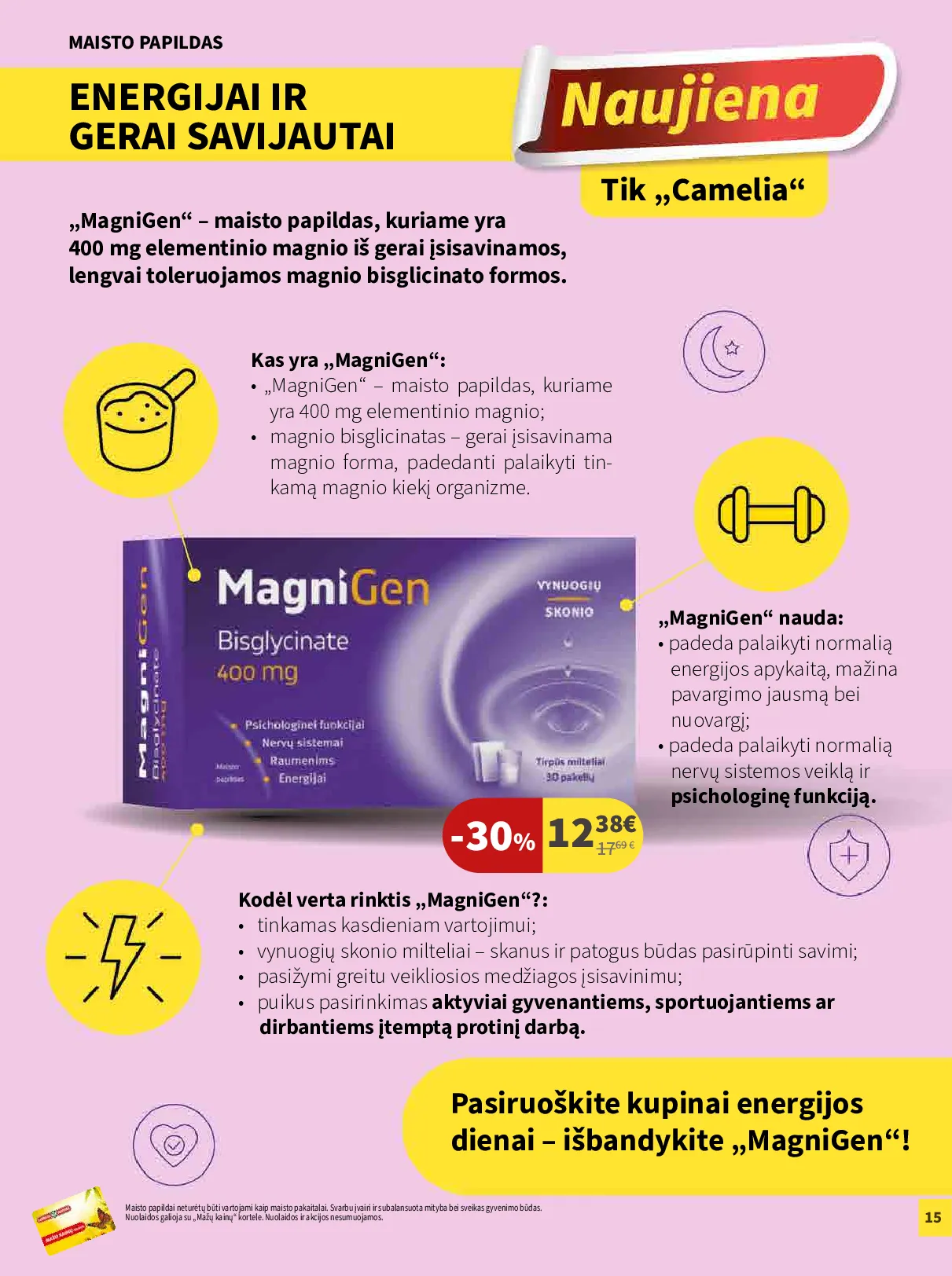 Camelia akcijų leidinys – 15 psl.