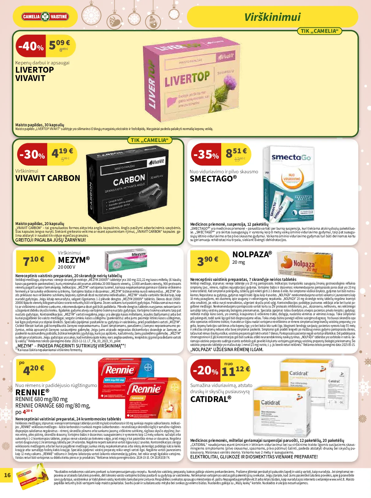 Camelia akcijų leidinys – 16 psl.