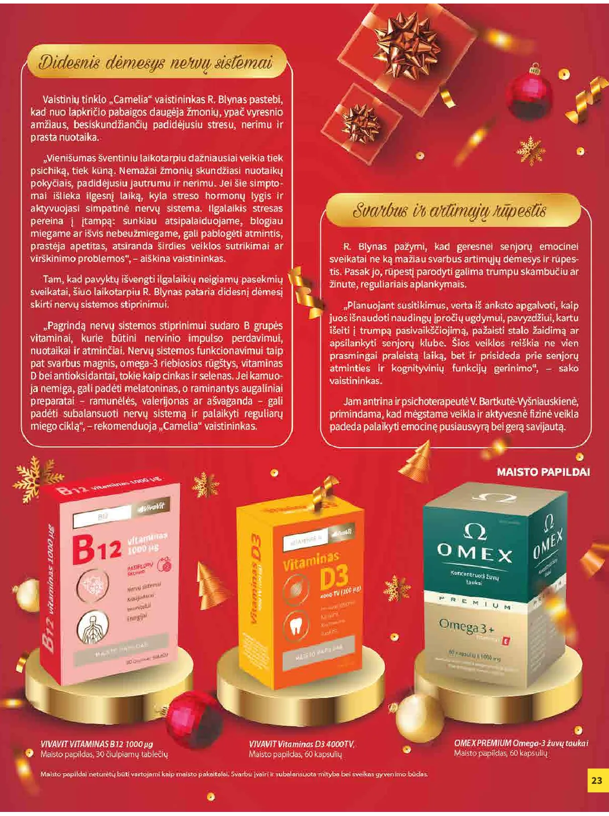 Camelia akcijų leidinys – 23 psl.