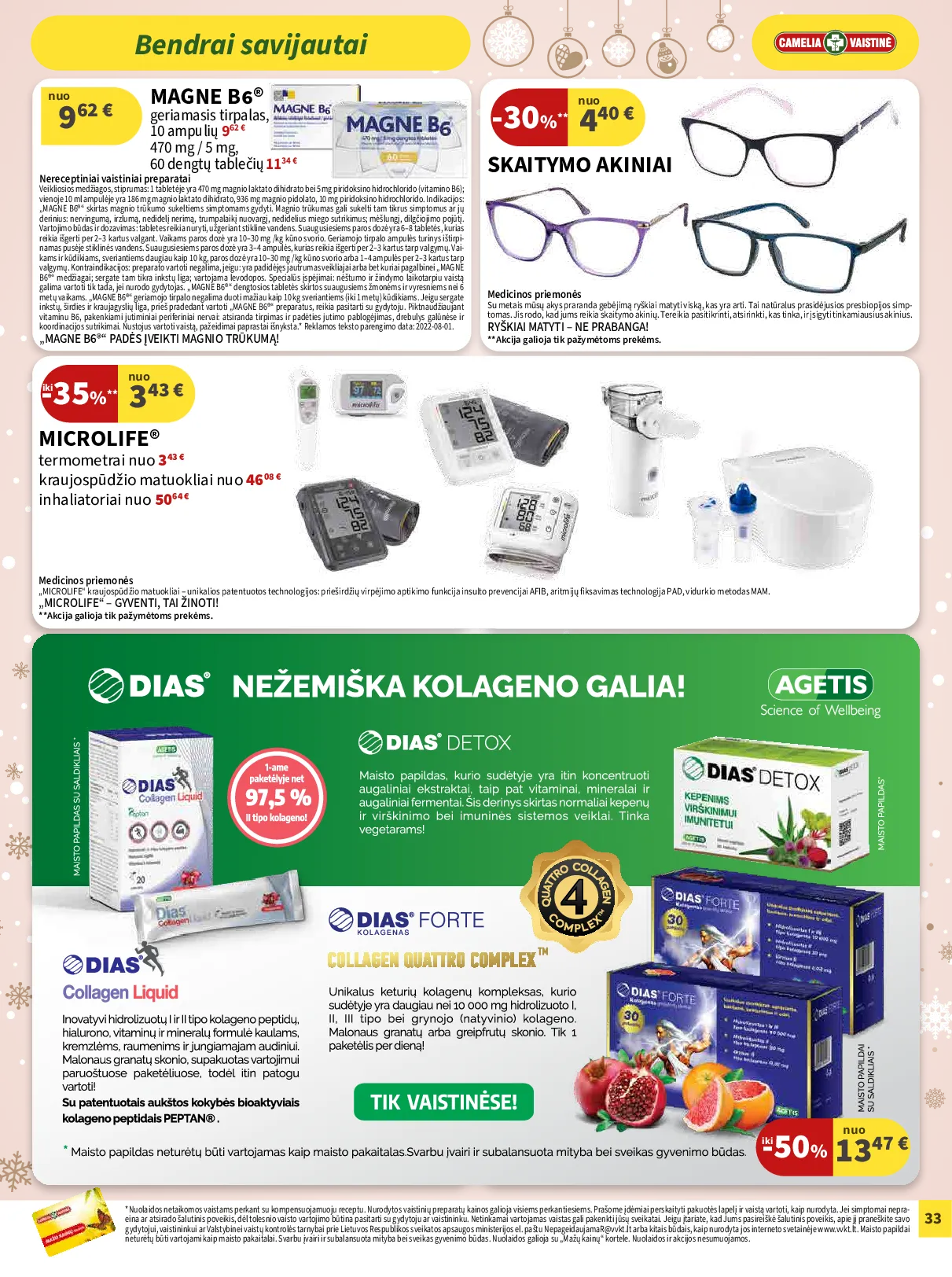 Camelia akcijų leidinys – 33 psl.