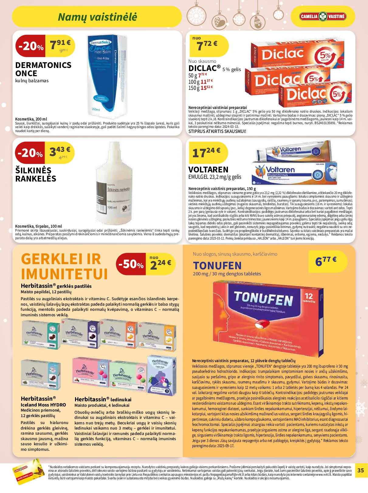 Camelia akcijų leidinys – 35 psl.