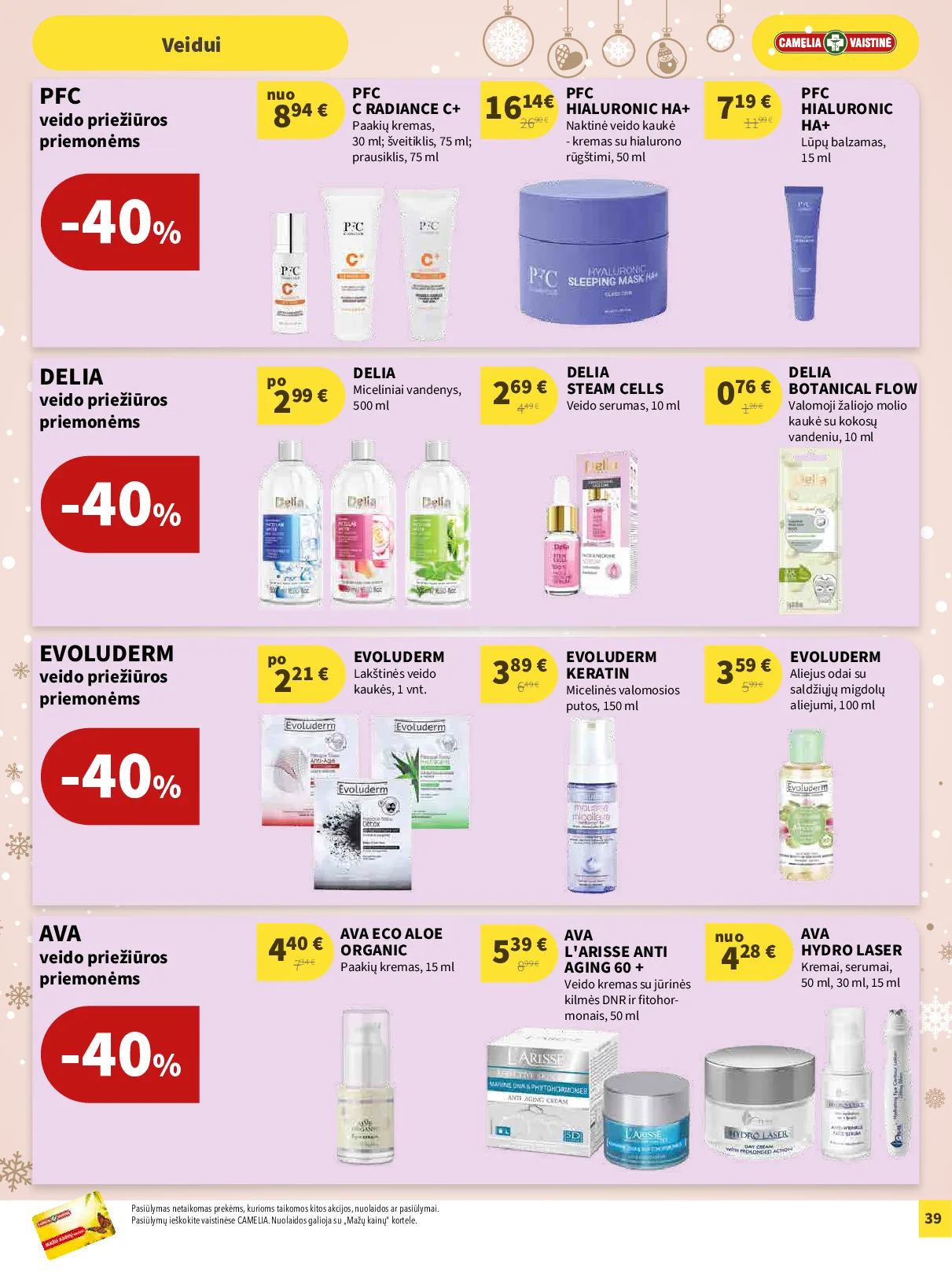 Camelia akcijų leidinys – 39 psl.