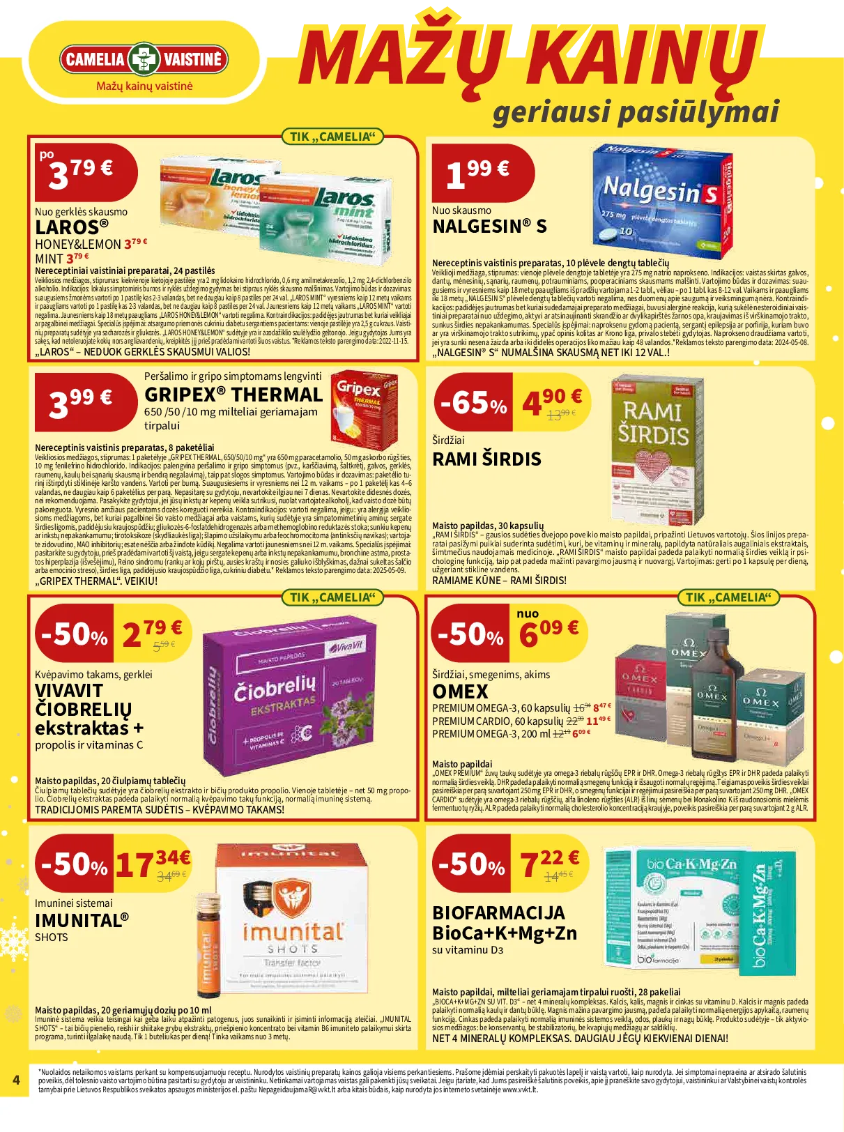 Camelia akcijų leidinys – 4 psl.