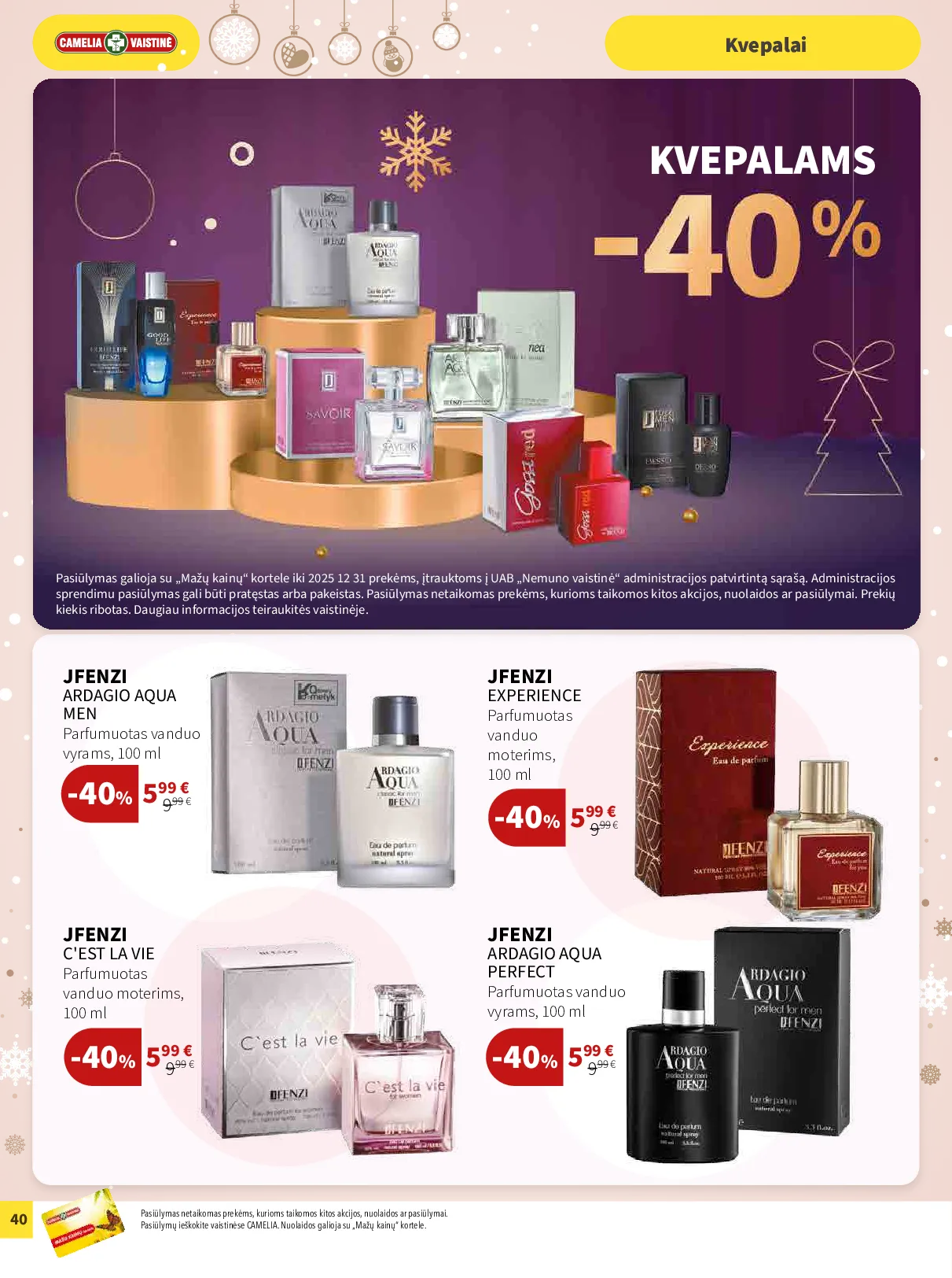 Camelia akcijų leidinys – 40 psl.