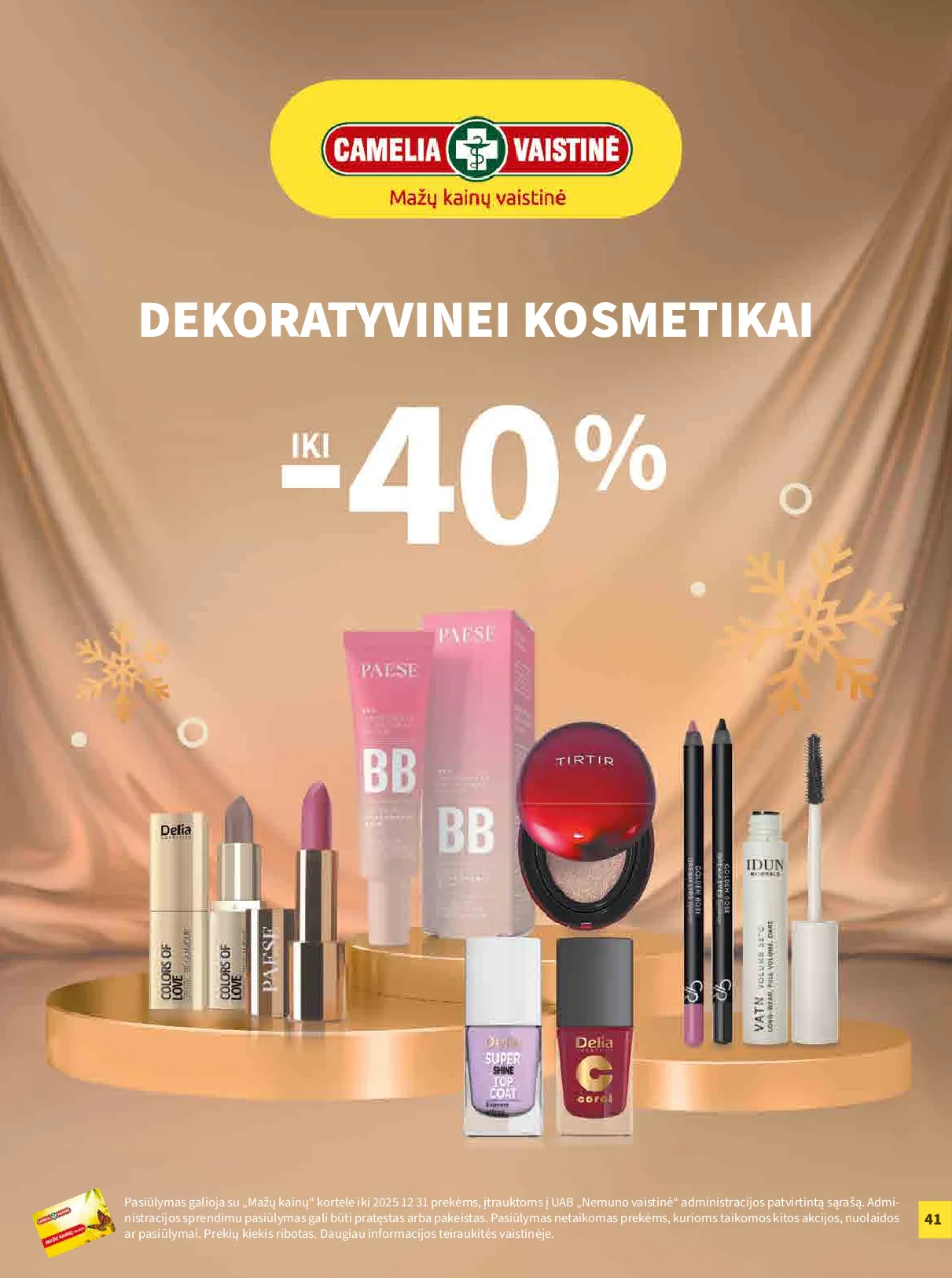 Camelia akcijų leidinys – 41 psl.