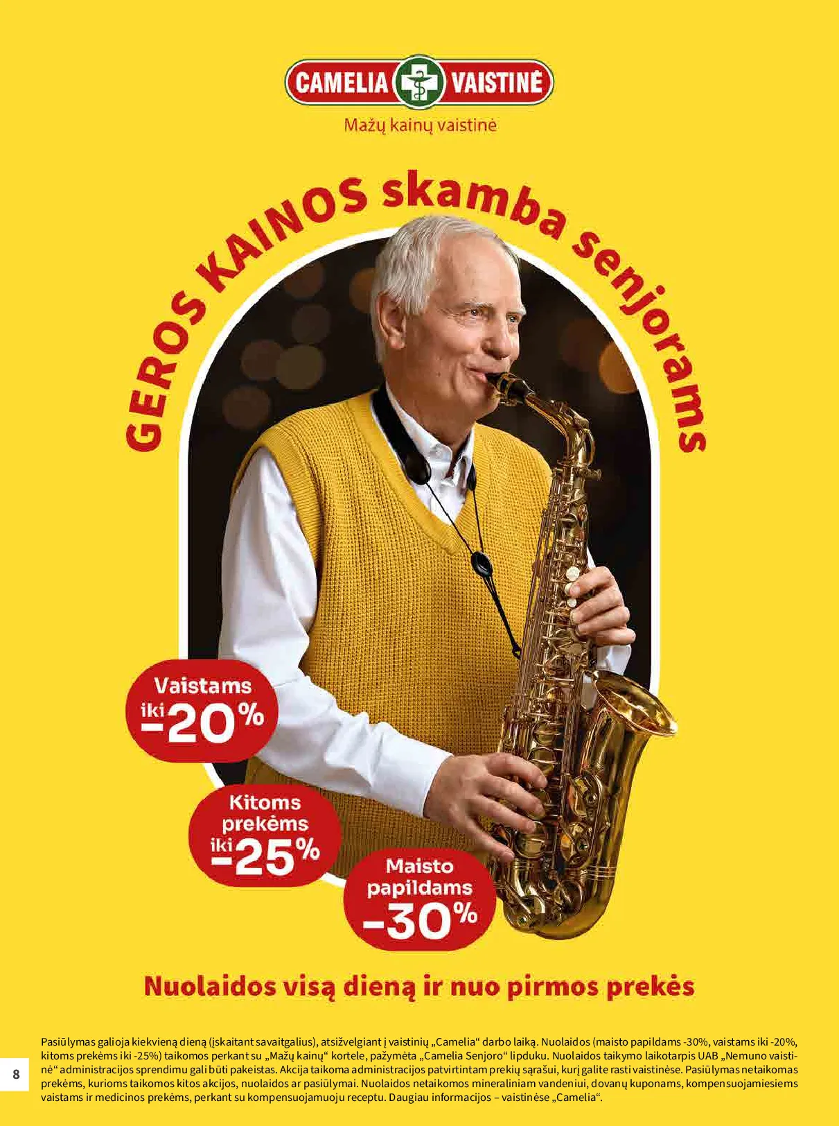 Camelia akcijų leidinys – 8 psl.