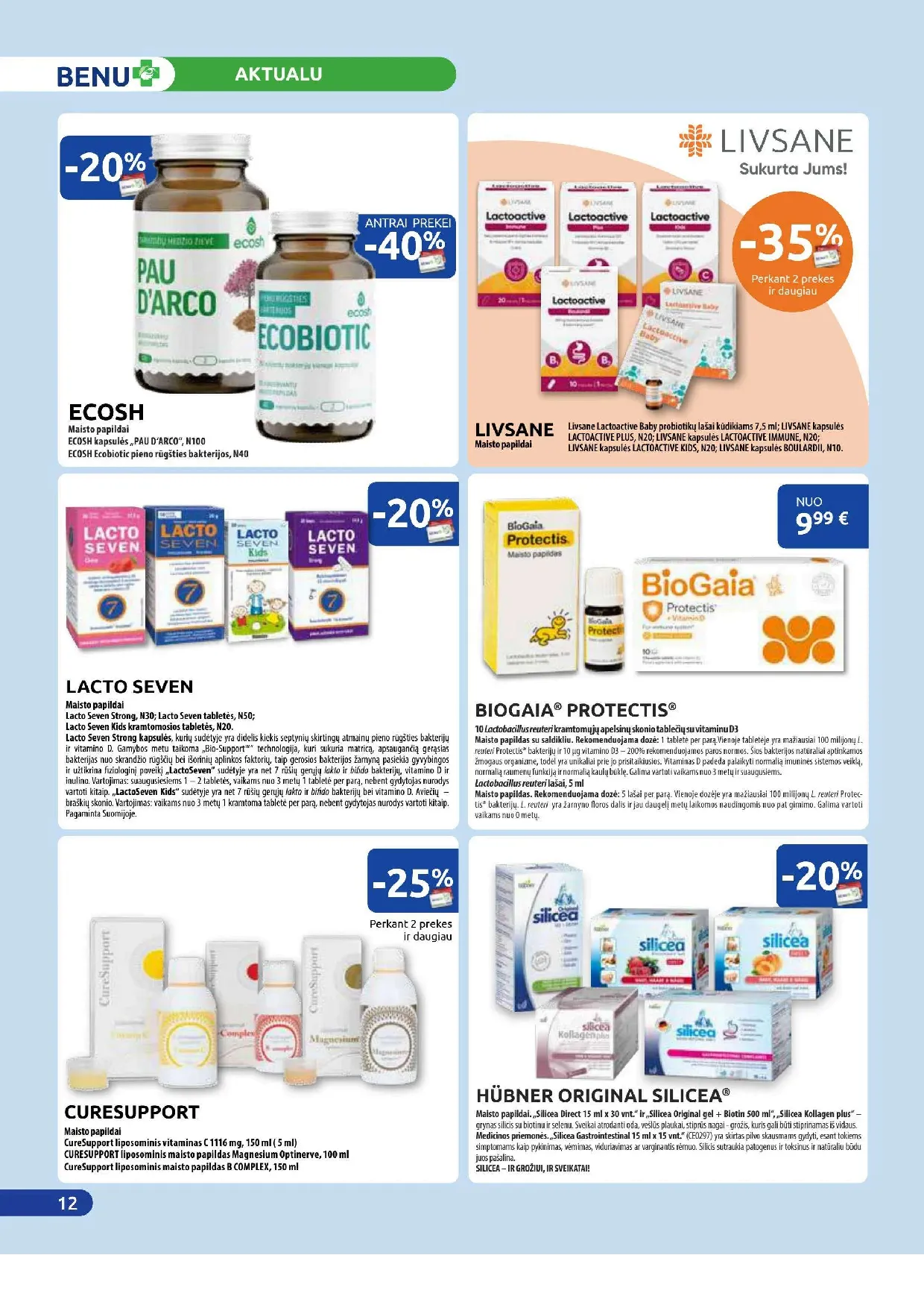 Benu vaistinės akcijų leidinys – 12 psl.