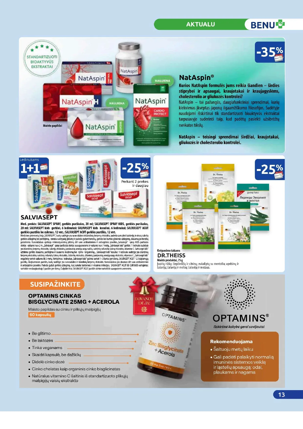 Benu vaistinės akcijų leidinys – 13 psl.