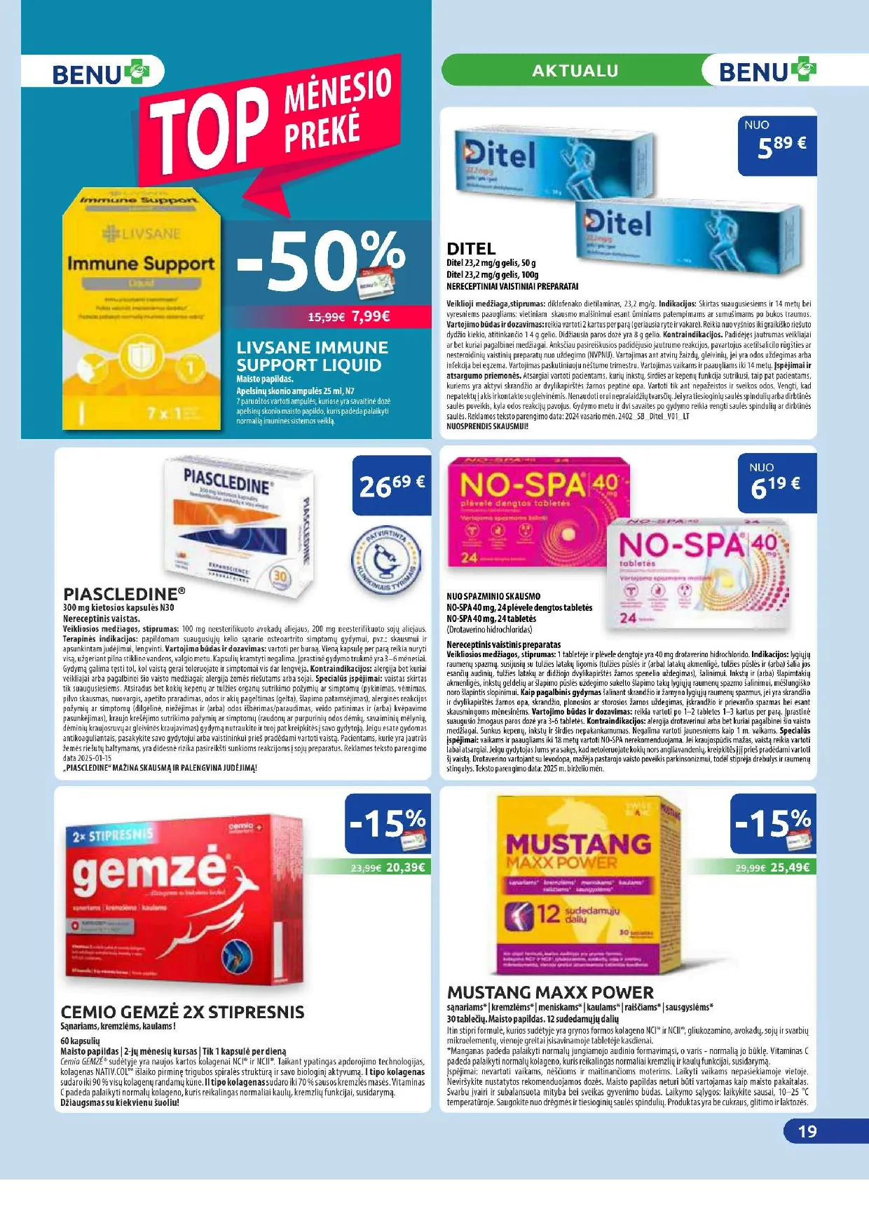 Benu vaistinės akcijų leidinys – 19 psl.