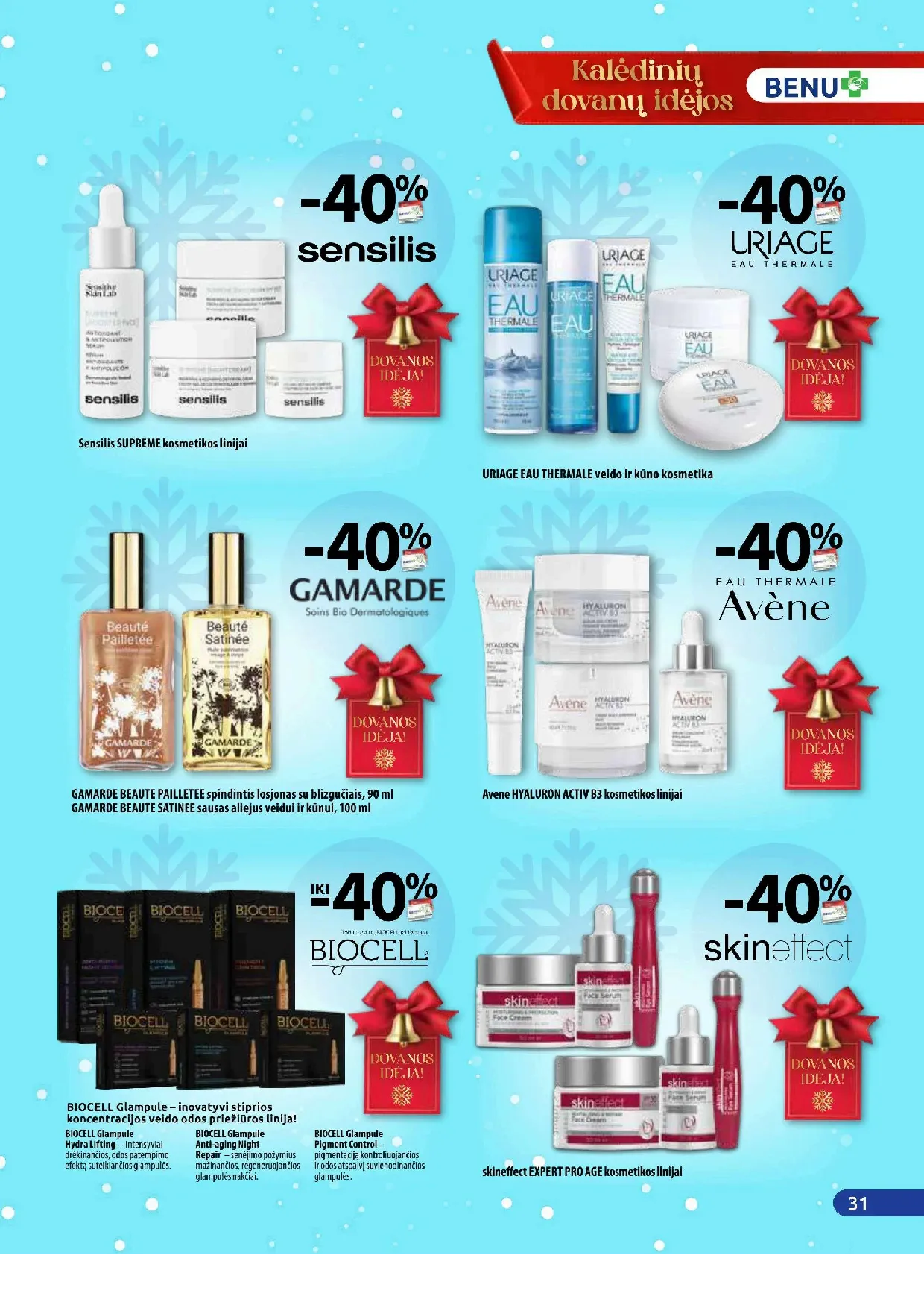 Benu vaistinės akcijų leidinys – 31 psl.