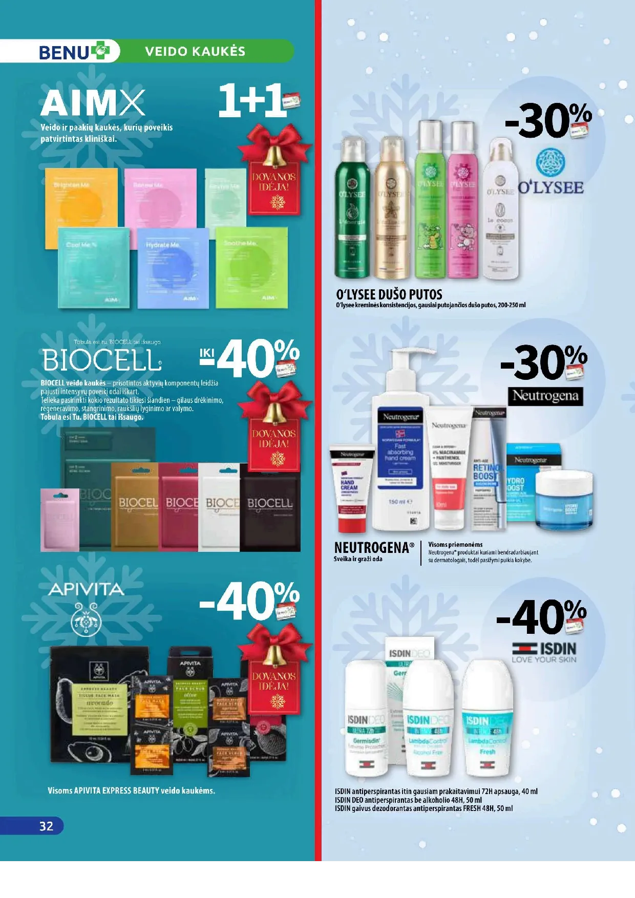 Benu vaistinės akcijų leidinys – 32 psl.