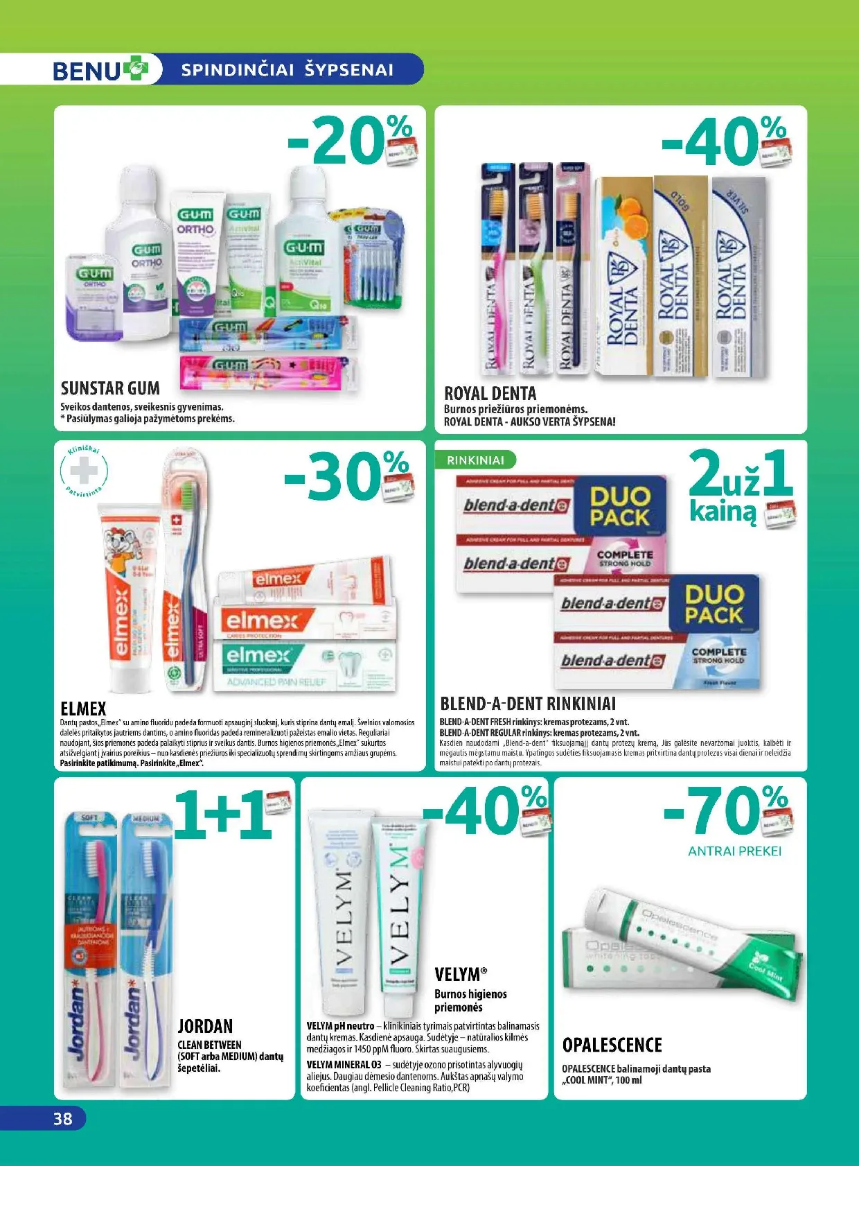 Benu vaistinės akcijų leidinys – 38 psl.