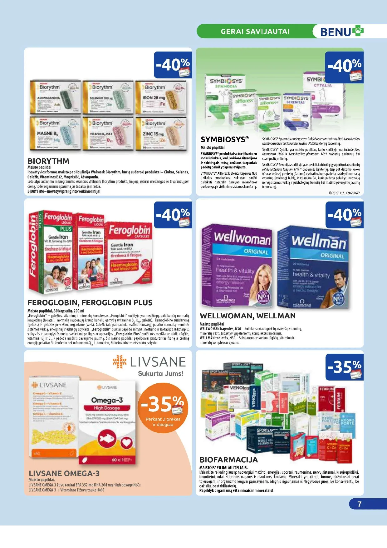 Benu vaistinės akcijų leidinys – 7 psl.