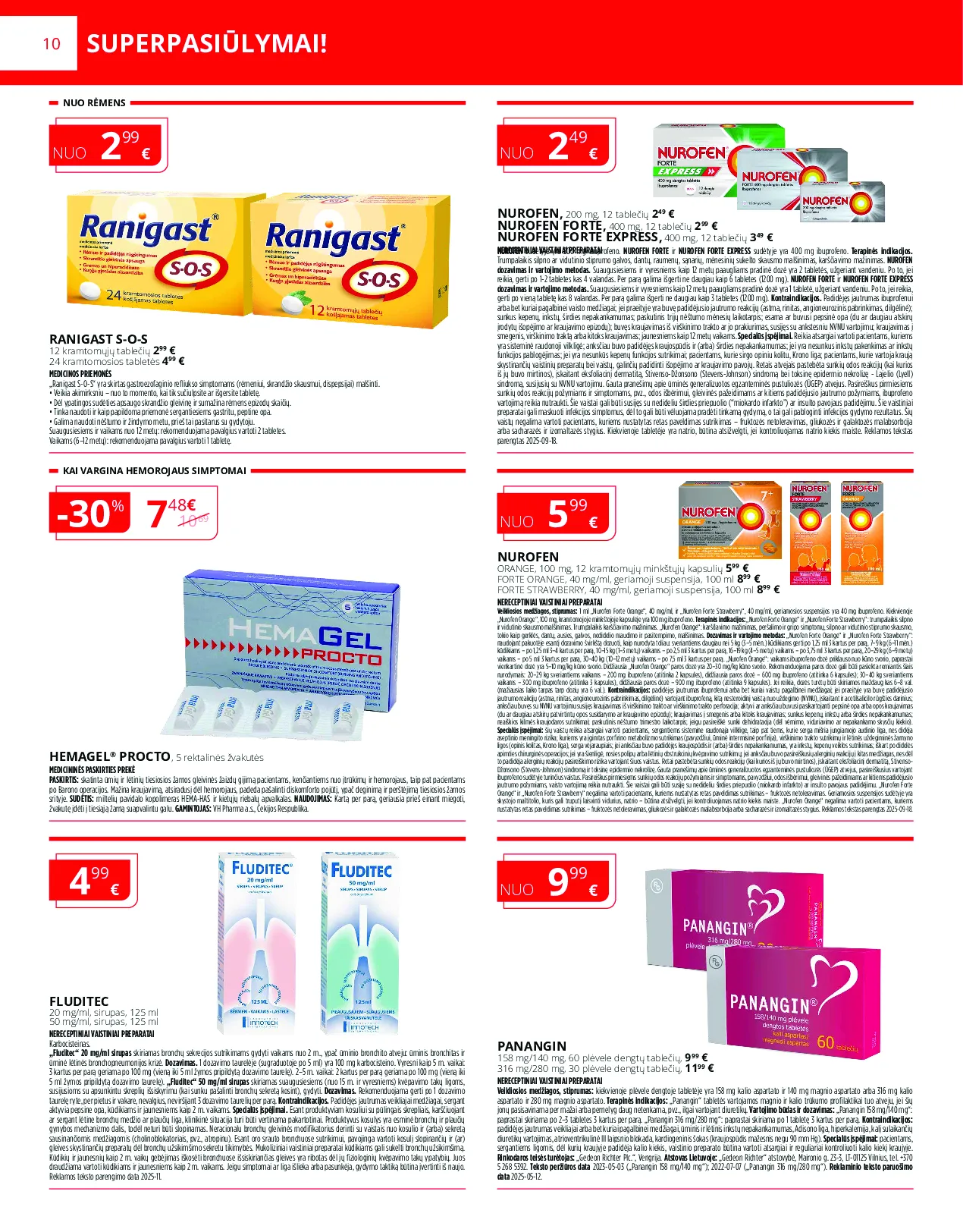 Norfa vaistinės akcijų leidinys – 10 psl.
